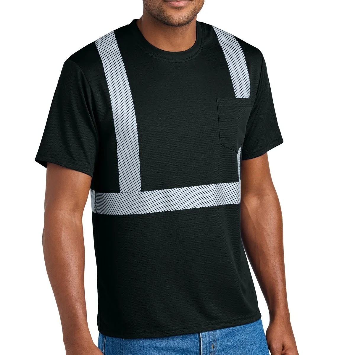 Create Your Own Custom Enhanced Visibility Segmented Tape Te-Shirt - Front 1