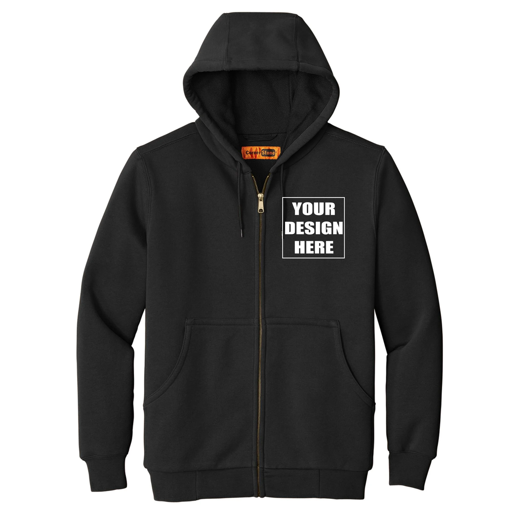 Create Your Own Custom Heavyweight Full-Zip Hooded Sweatshirt Front