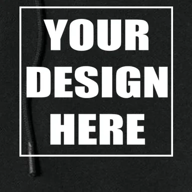 Create Your Own Custom Tough Fleece Full-Zip Hoodie - Front - Close-up