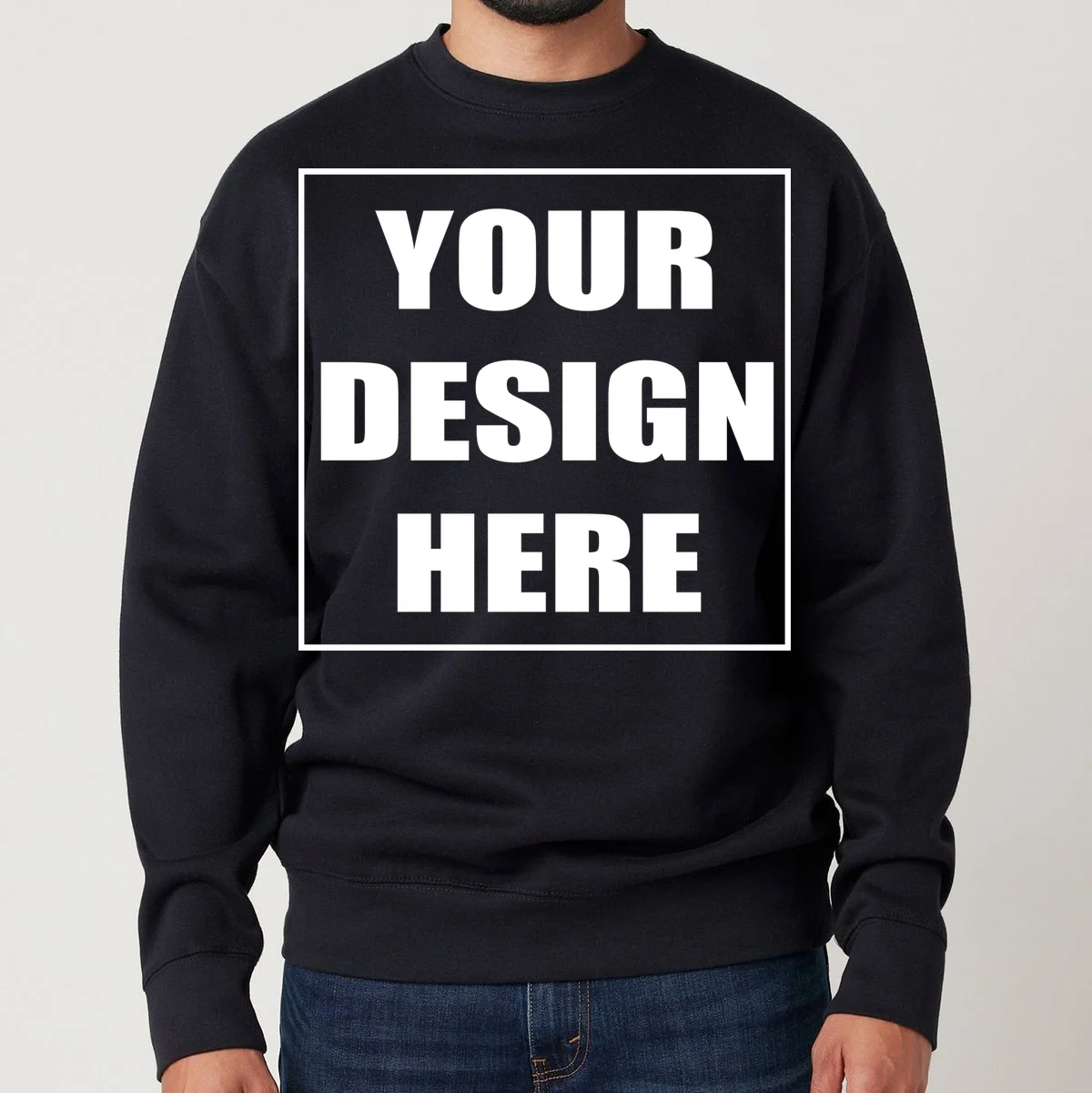 Create Your Own Custom Unisex Premium Crew Neck - Front