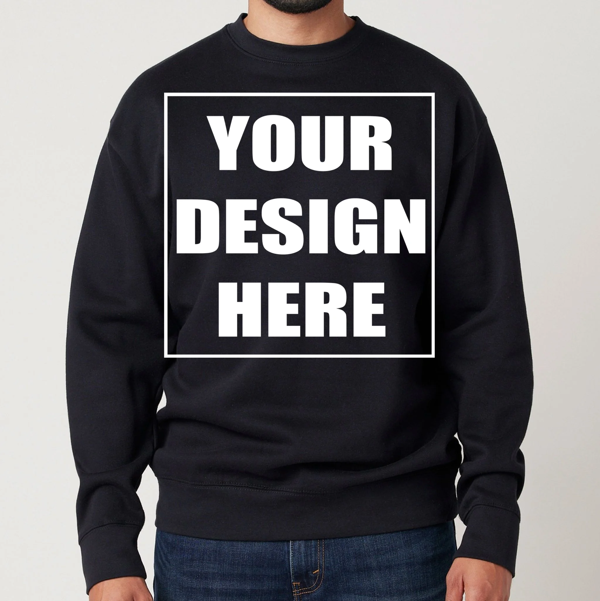 Create Your Own Custom Unisex Premium Crew Neck - Front