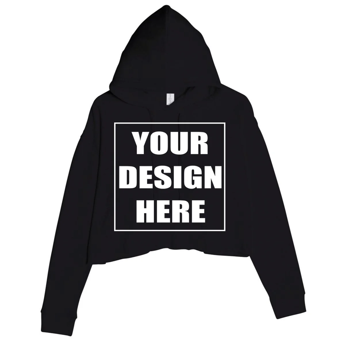 Create Your Own Custom Women's Crop Hoodie - Front