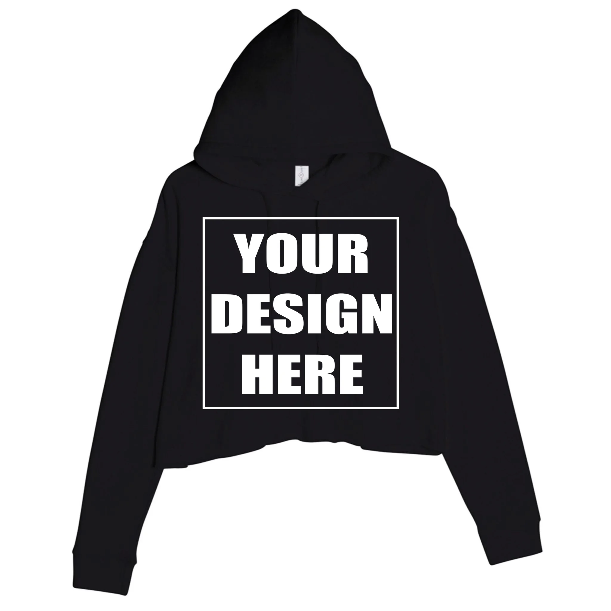 Create Your Own Custom Women's Crop Hoodie Front