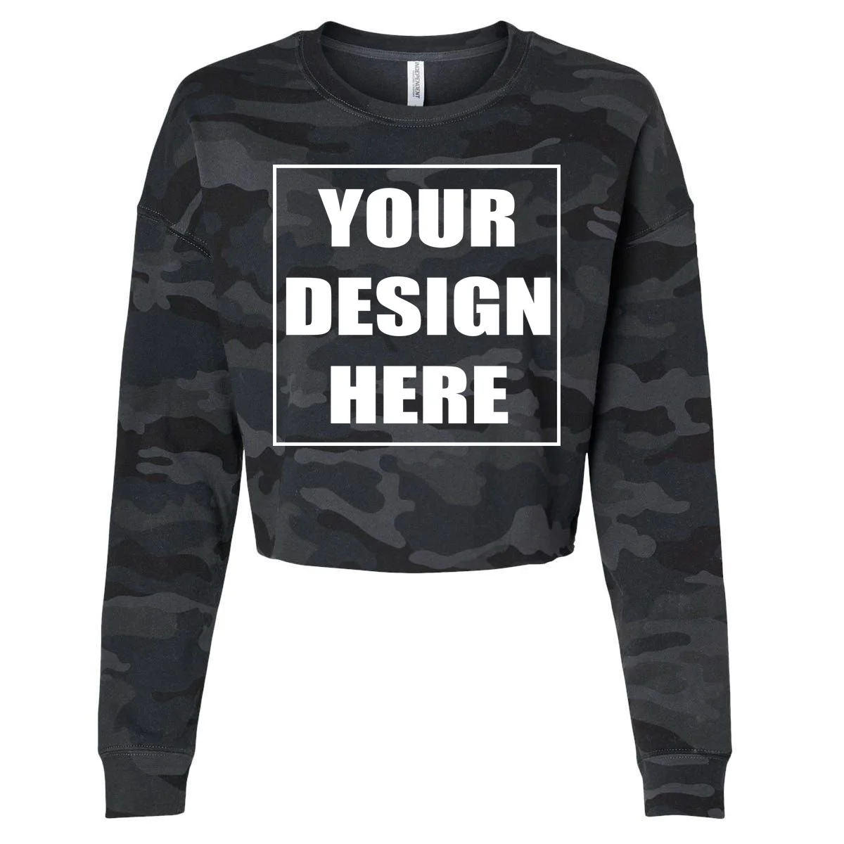 Create Your Own Custom Women's Cropped Pullover - Front