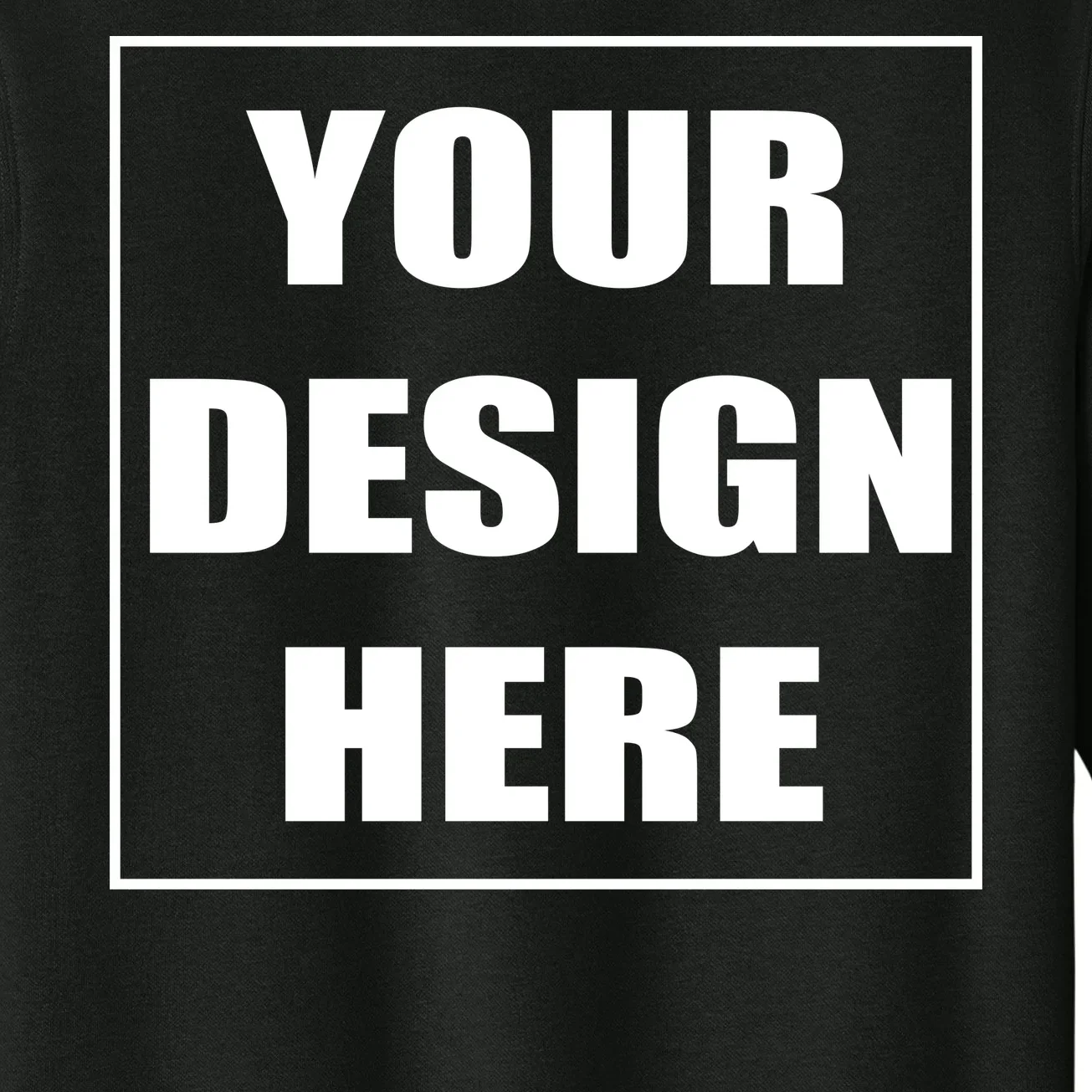 Create Your Own Custom Men's Fleece Sweatshirt - Front - Close-up
