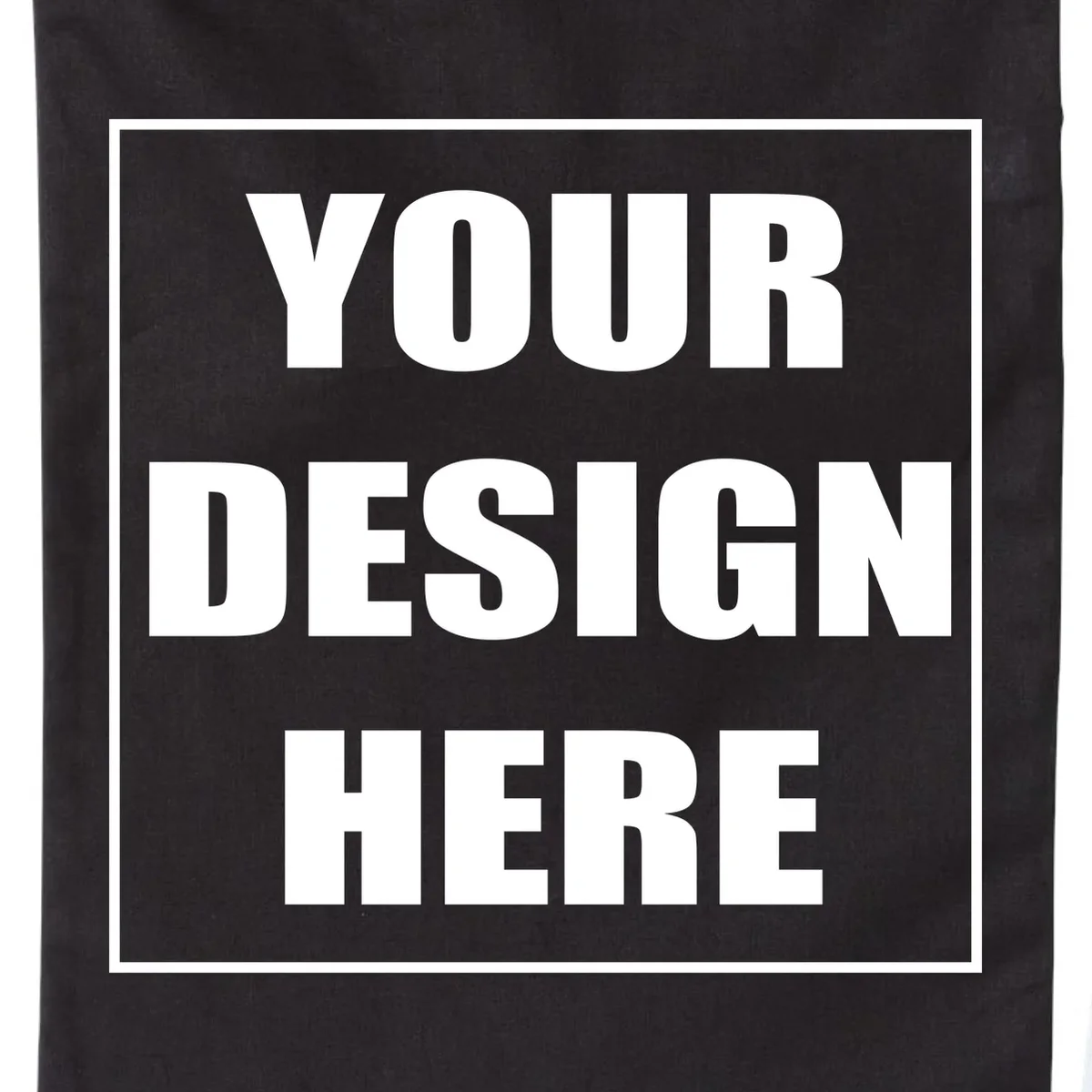 Create Your Own Custom Drawstring Bag - Front - Close-up