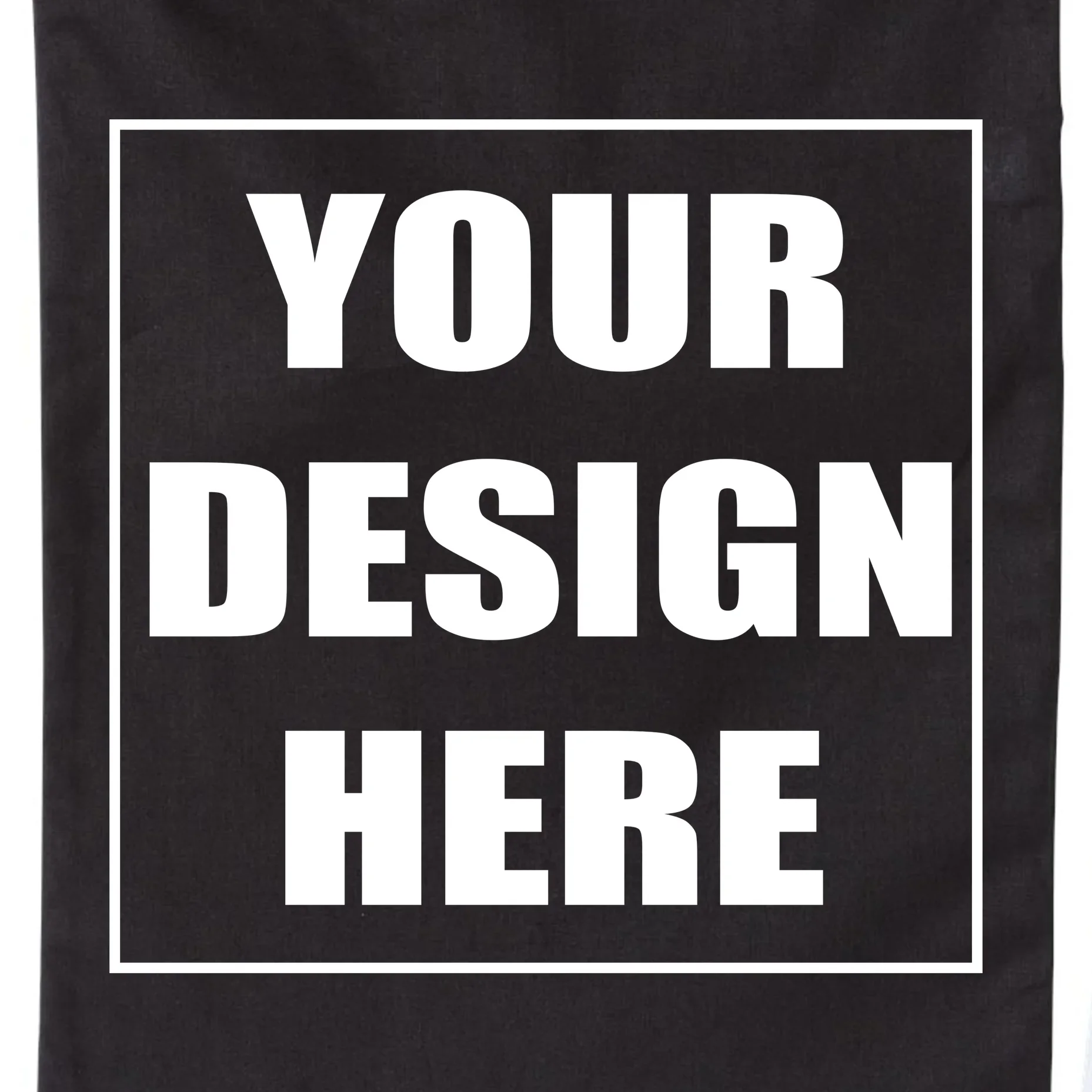 Create Your Own Custom Drawstring Bag - Front - Close-up
