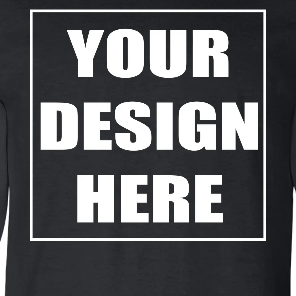 Create Your Own Custom Gildan Men's Long Sleeve Shirt - Front - Close-up