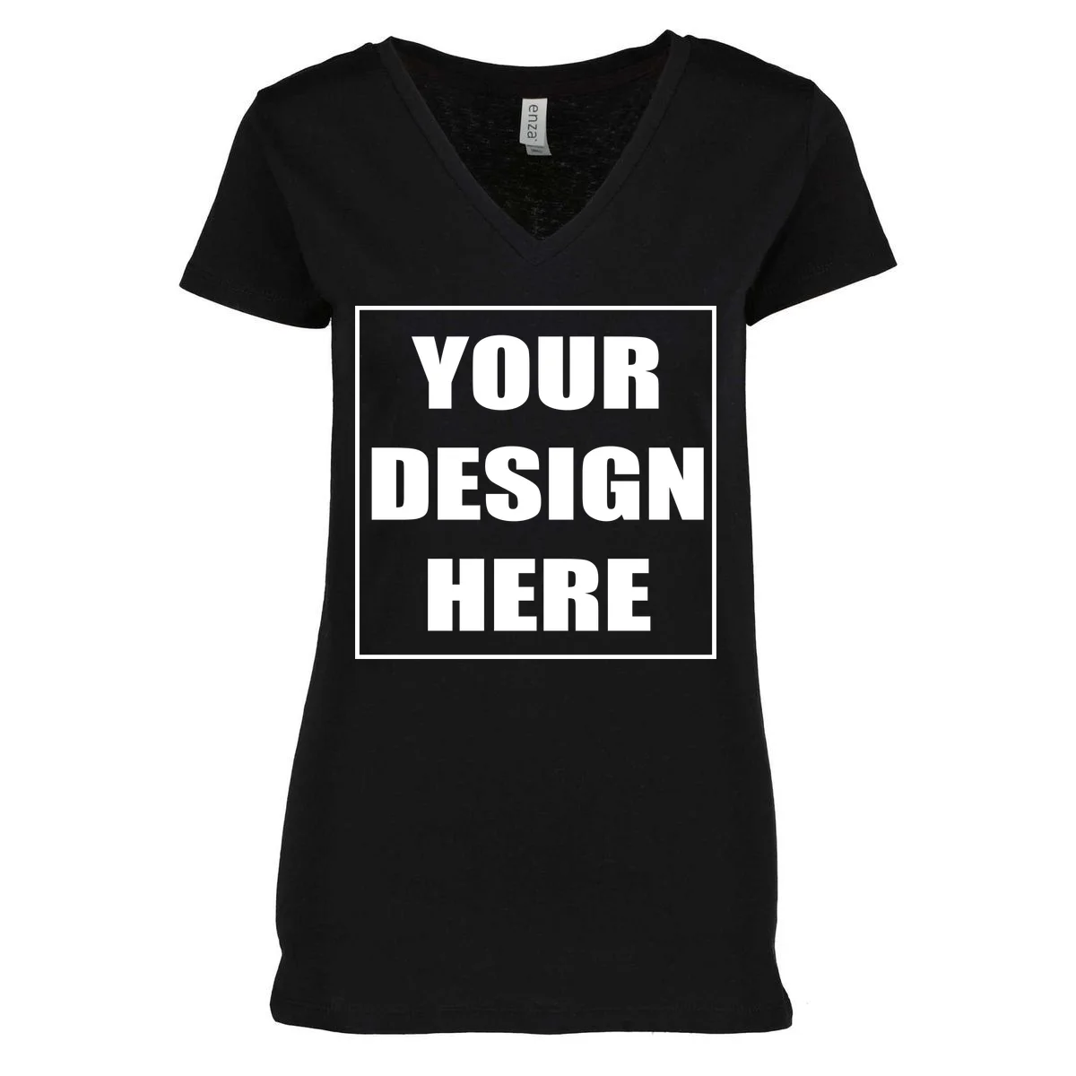 Create Your Own Custom Women's V-Neck T-Shirt - Front
