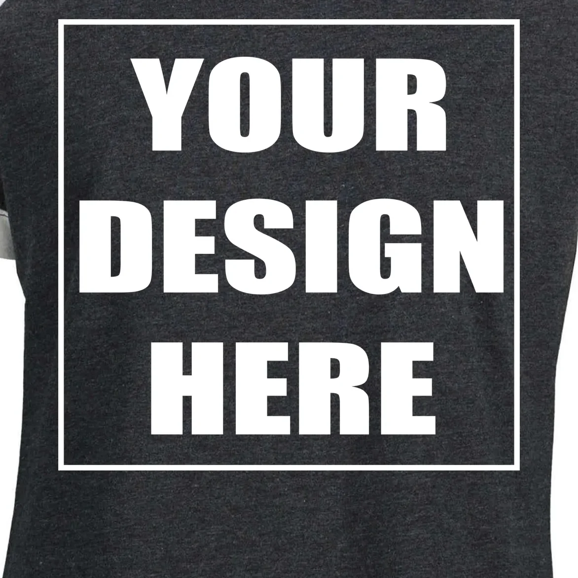 Create Your Own Custom Women's Colorblock T-Shirt - Front - Close-up