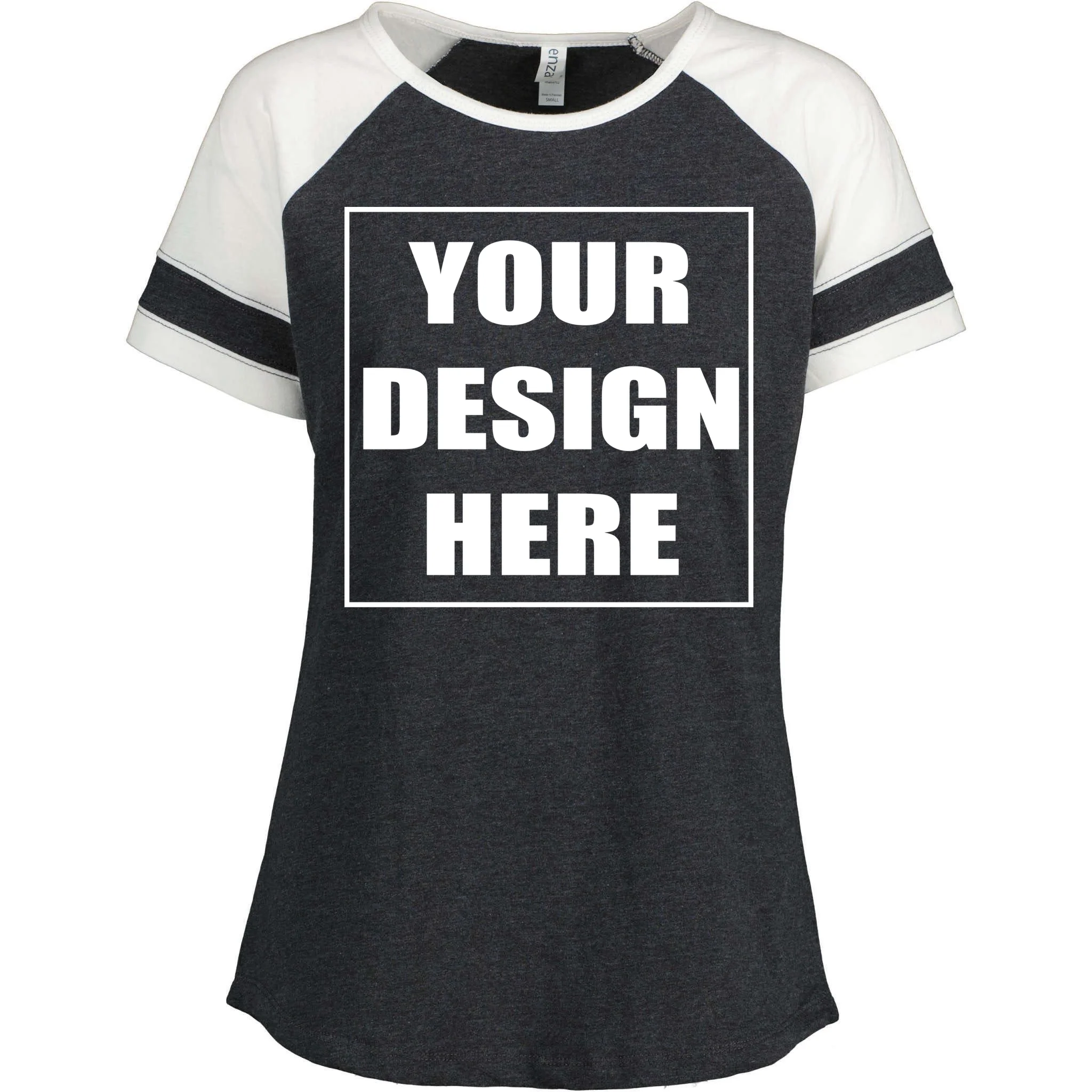Create Your Own Custom Women's Colorblock T-Shirt - Front