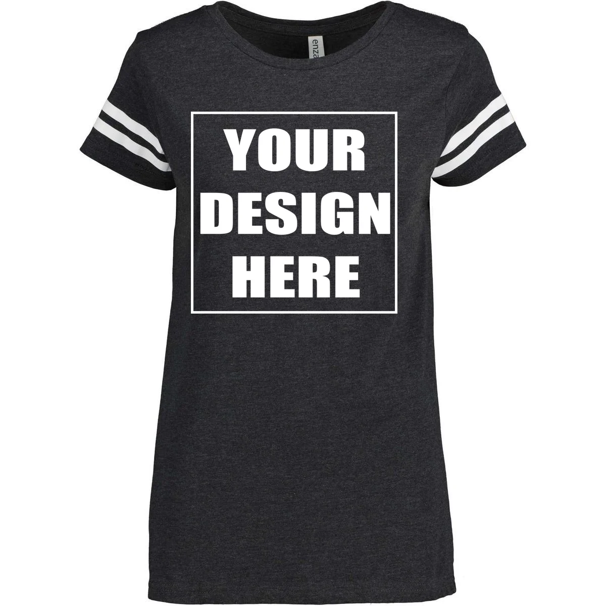 Create Your Own Custom Women's Football T-Shirt - Front