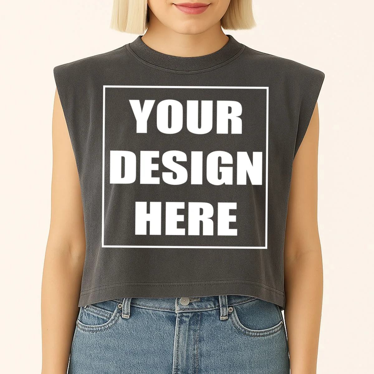 Create Your Own Custom Women's Muscle Tank - Front 1
