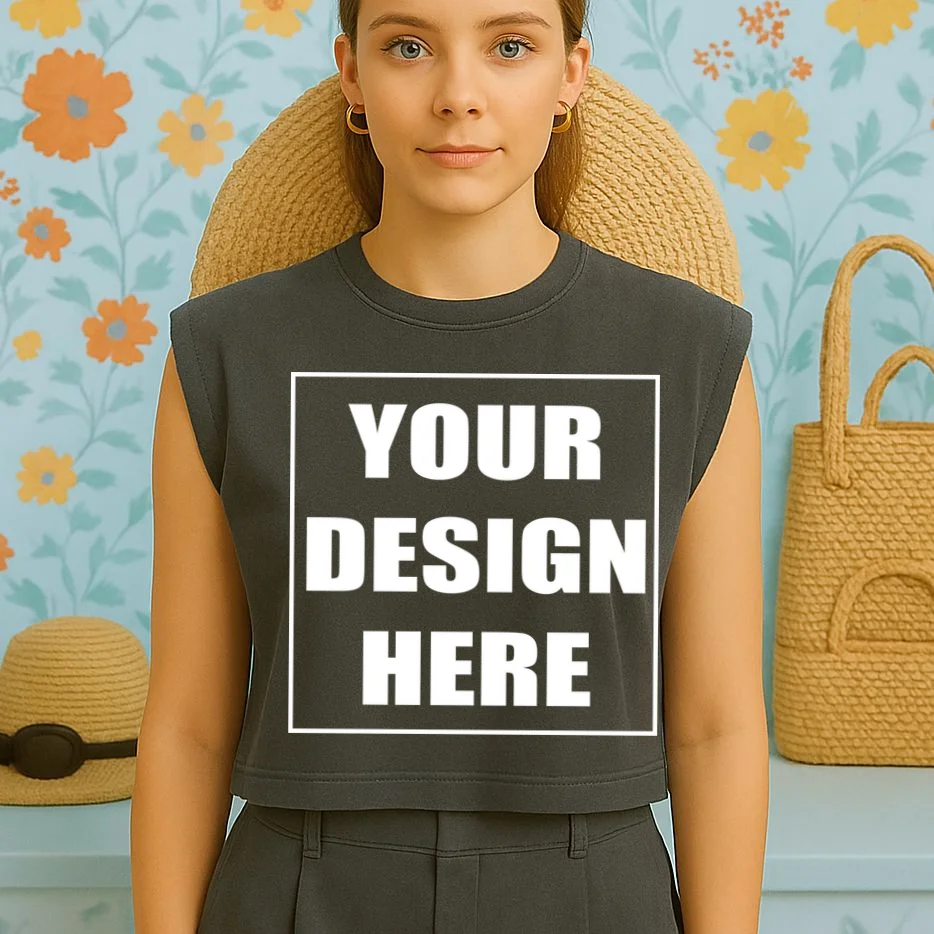 Create Your Own Custom Women's Muscle Tank - Front 3