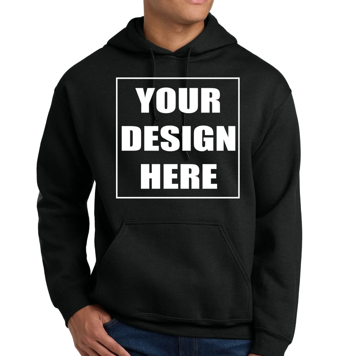 Create Your Own Custom Heavy Blend Hooded Sweatshirt - Front 1