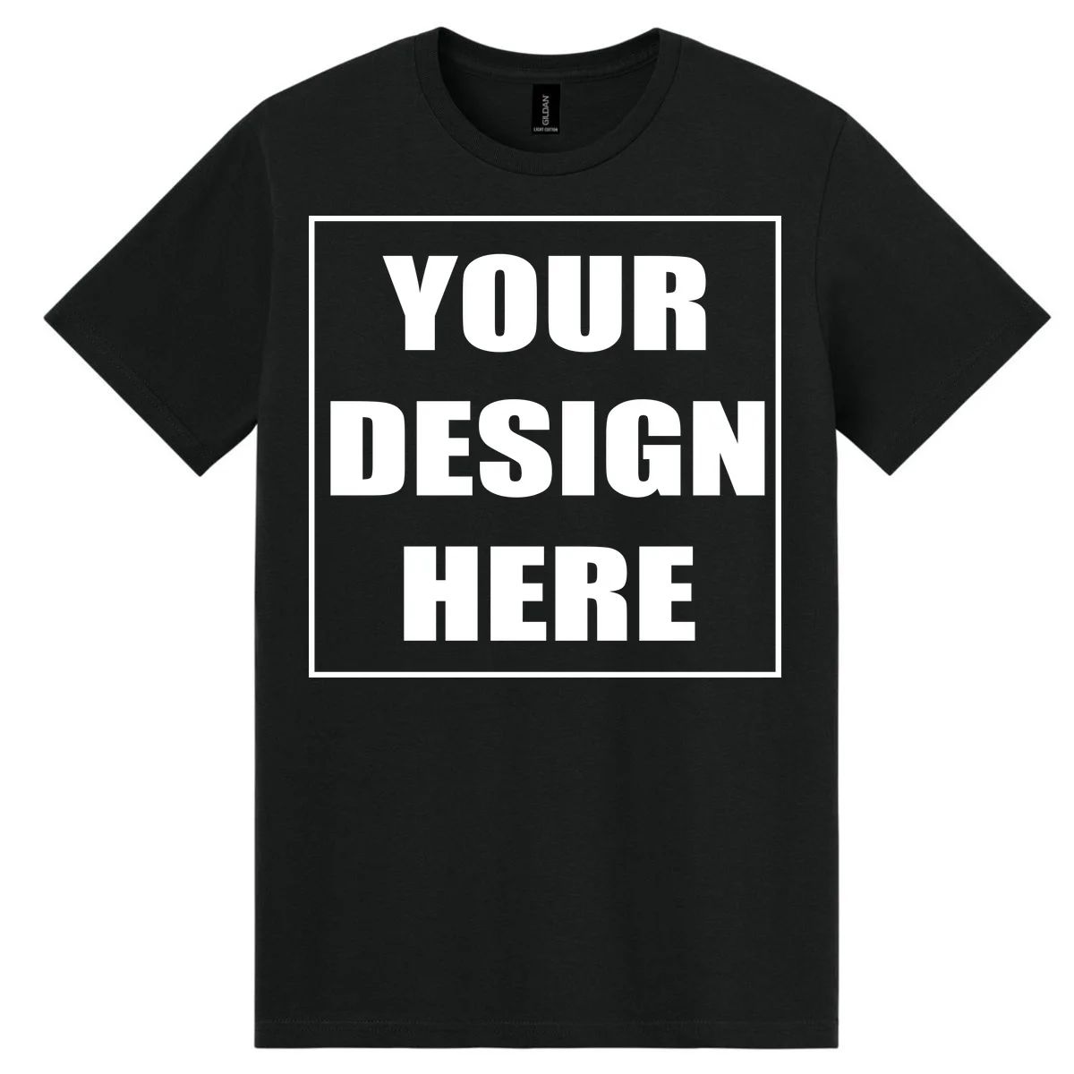 Create Your Own Custom Light Cotton T-Shirt - Front