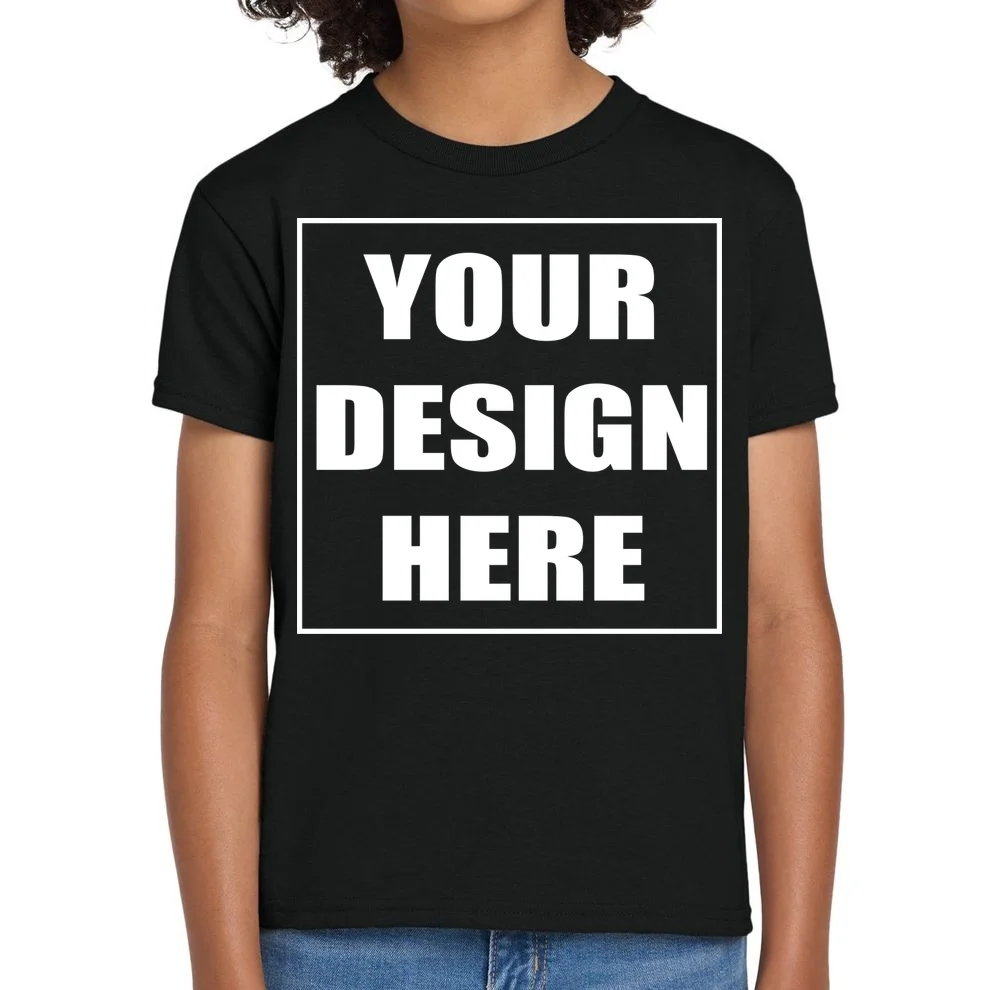 Create Your Own Custom Youth DryBlend 50 Cotton/50 Poly T-Shirt - Front 1