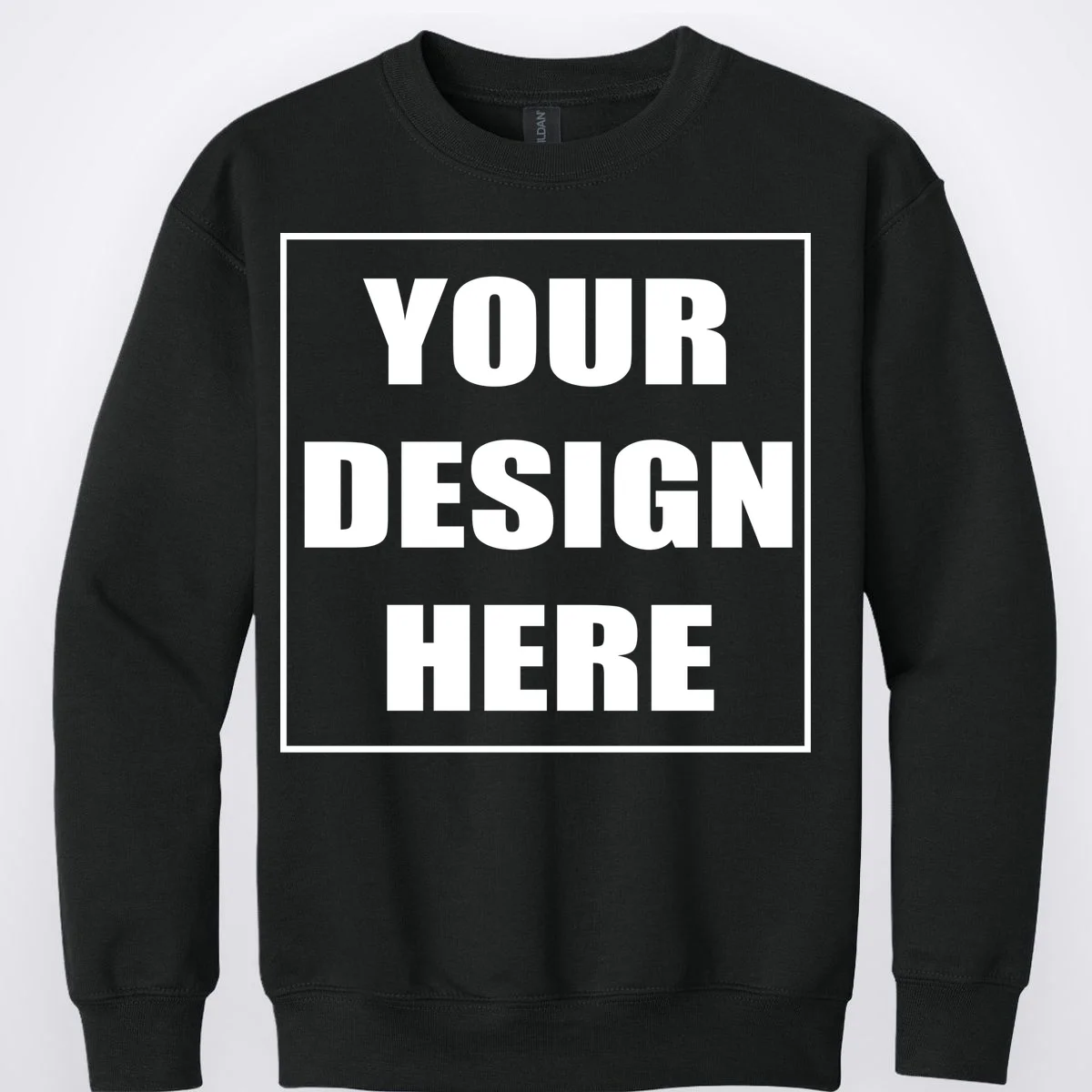 Create Your Own Custom Gildan Youth Heavy Blend Crewneck Sweatshirt - Front