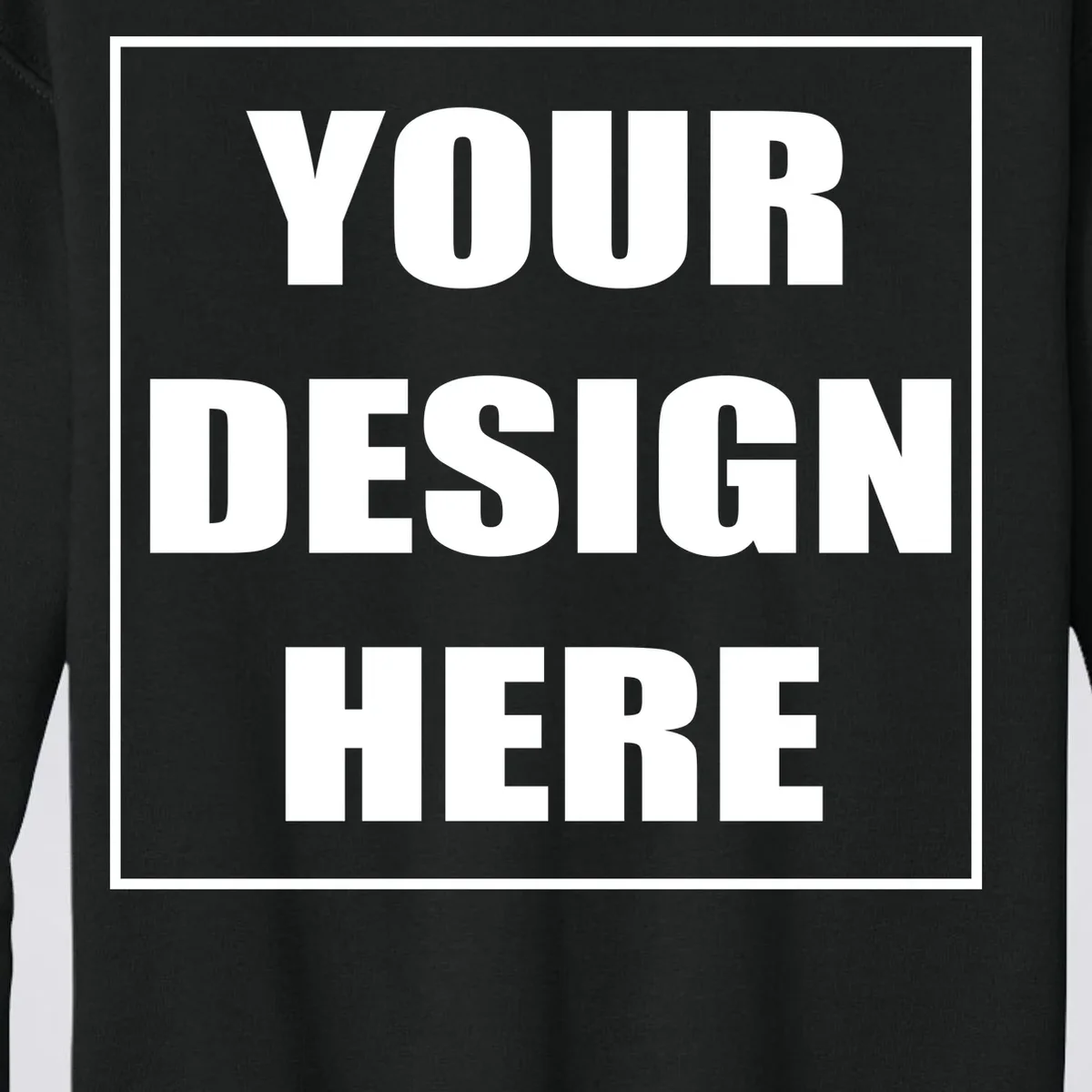 Create Your Own Custom Gildan Youth Heavy Blend Crewneck Sweatshirt - Front - Close-up