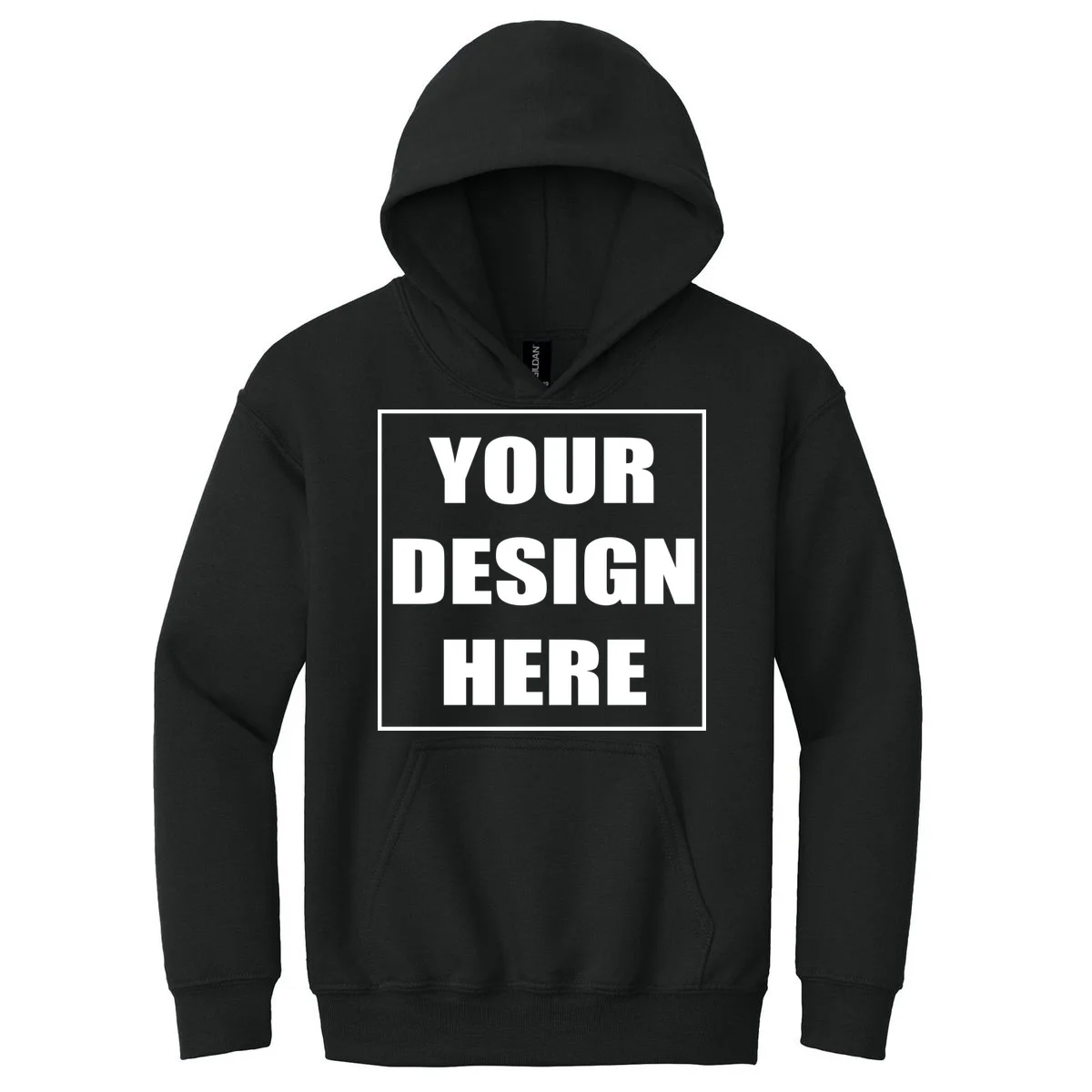 Create Your Own Custom Youth Heavy Blend Hooded Sweatshirt - Front