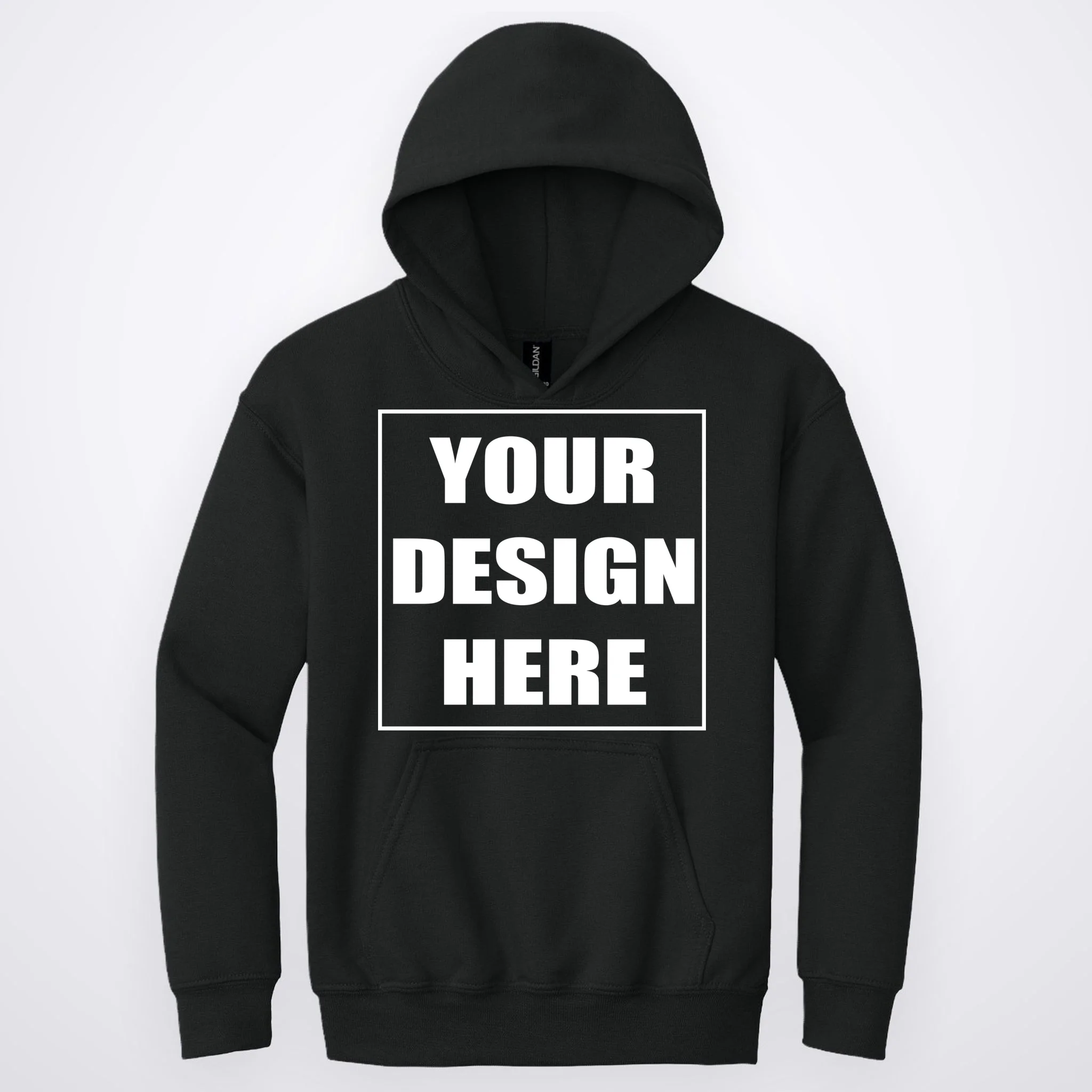 Create Your Own Custom Youth Heavy Blend Hooded Sweatshirt Front