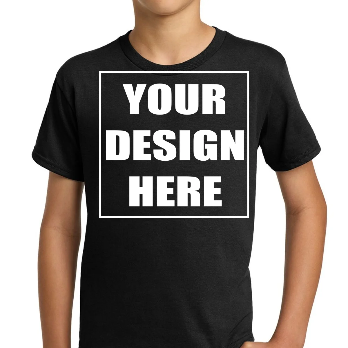 Create Your Own Custom Youth Heavy Cotton T-Shirt - Front 1