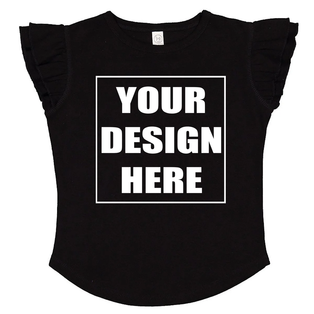 Create Your Own Custom Toddler Flutter Sleeve Tee - Front