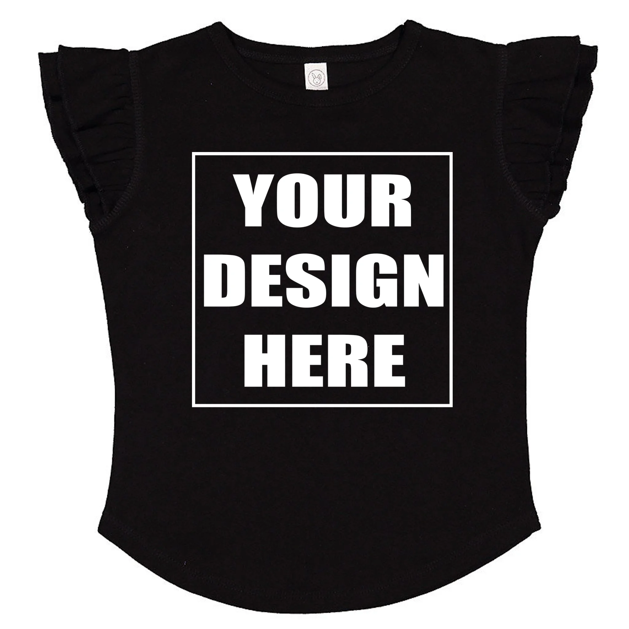 Create Your Own Custom Toddler Flutter Sleeve Tee - Front