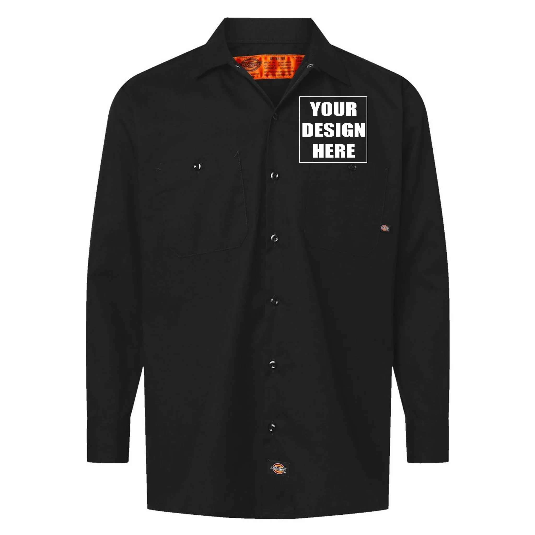 Create Your Own Custom Long Sleeve Work Shirt Front