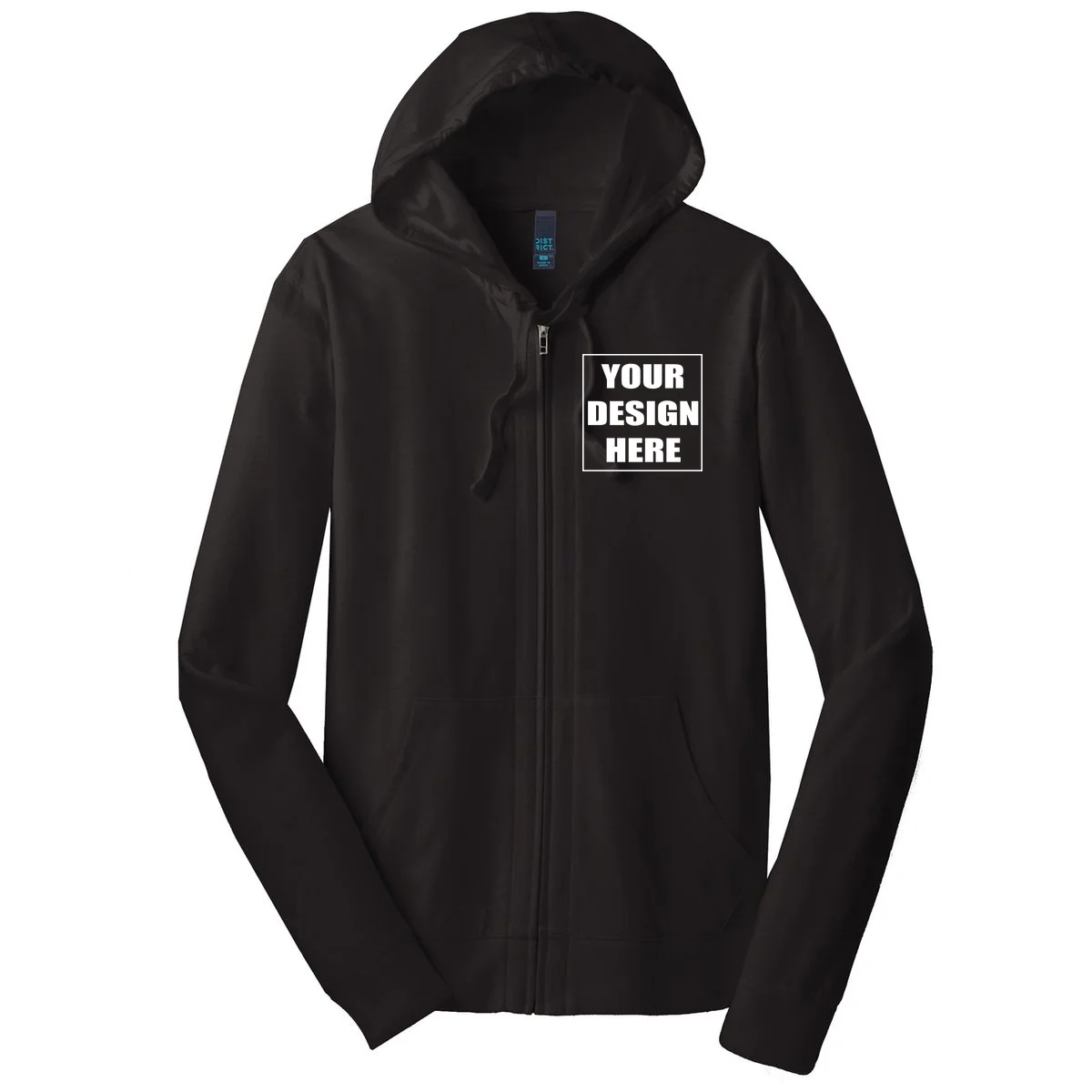 Create Your Own Custom Full-Zip Hoodie - Front