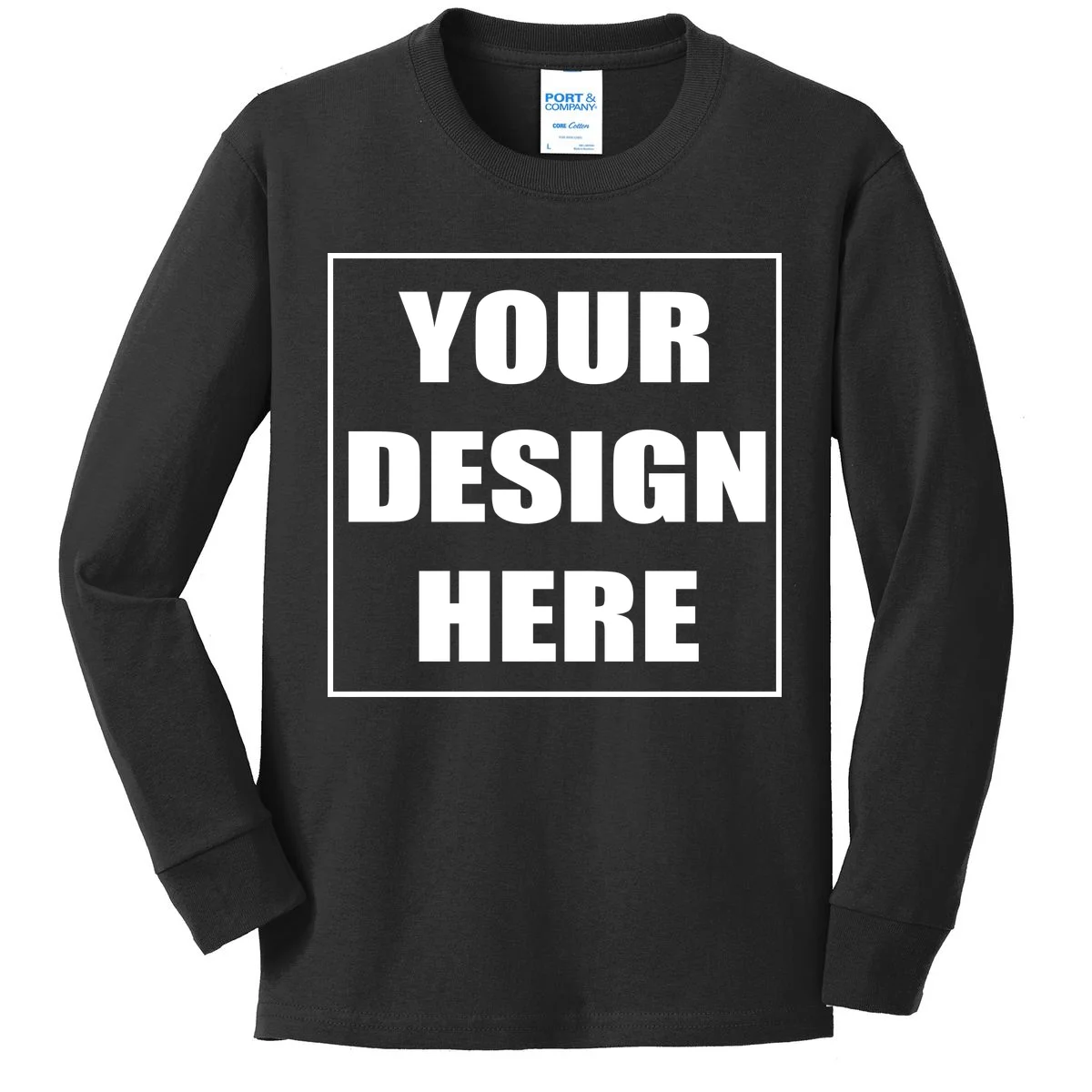 Create Your Own Custom Kids Long Sleeve Shirt - Front