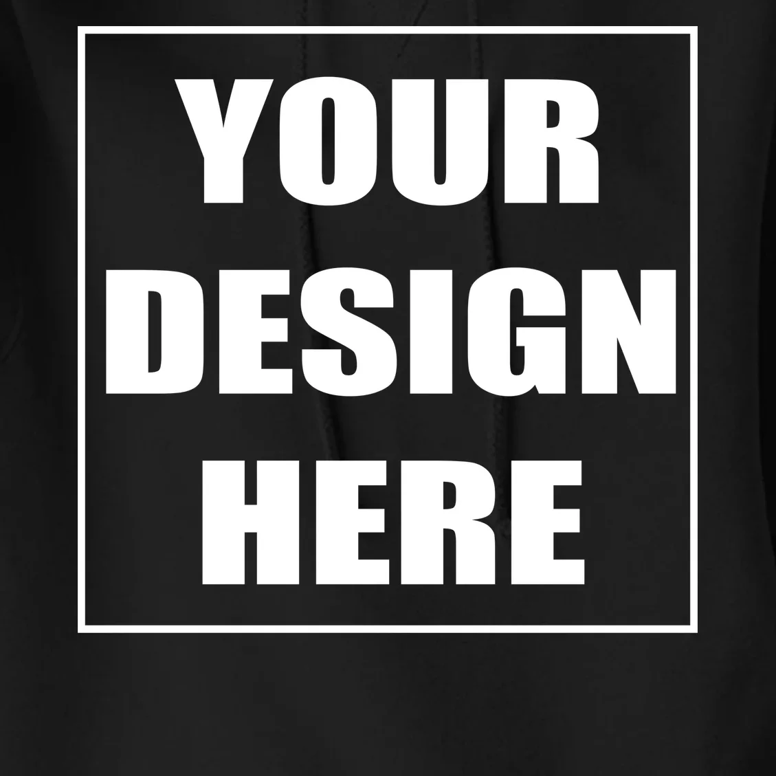 Create Your Own Custom Women's Boxy Hoodie - Front - Close-up