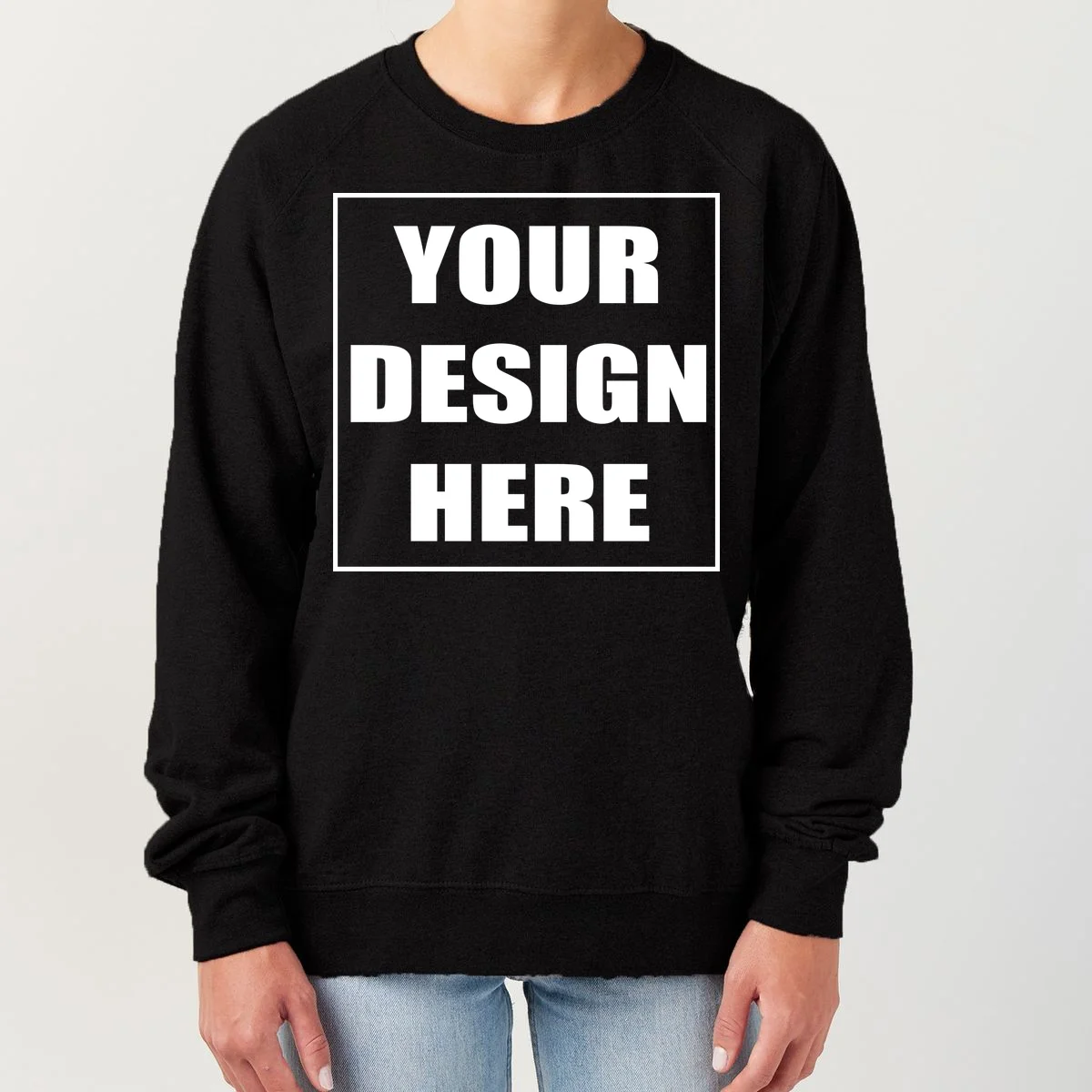 Create Your Own Custom Women's Crewneck Sweatshirt - Front