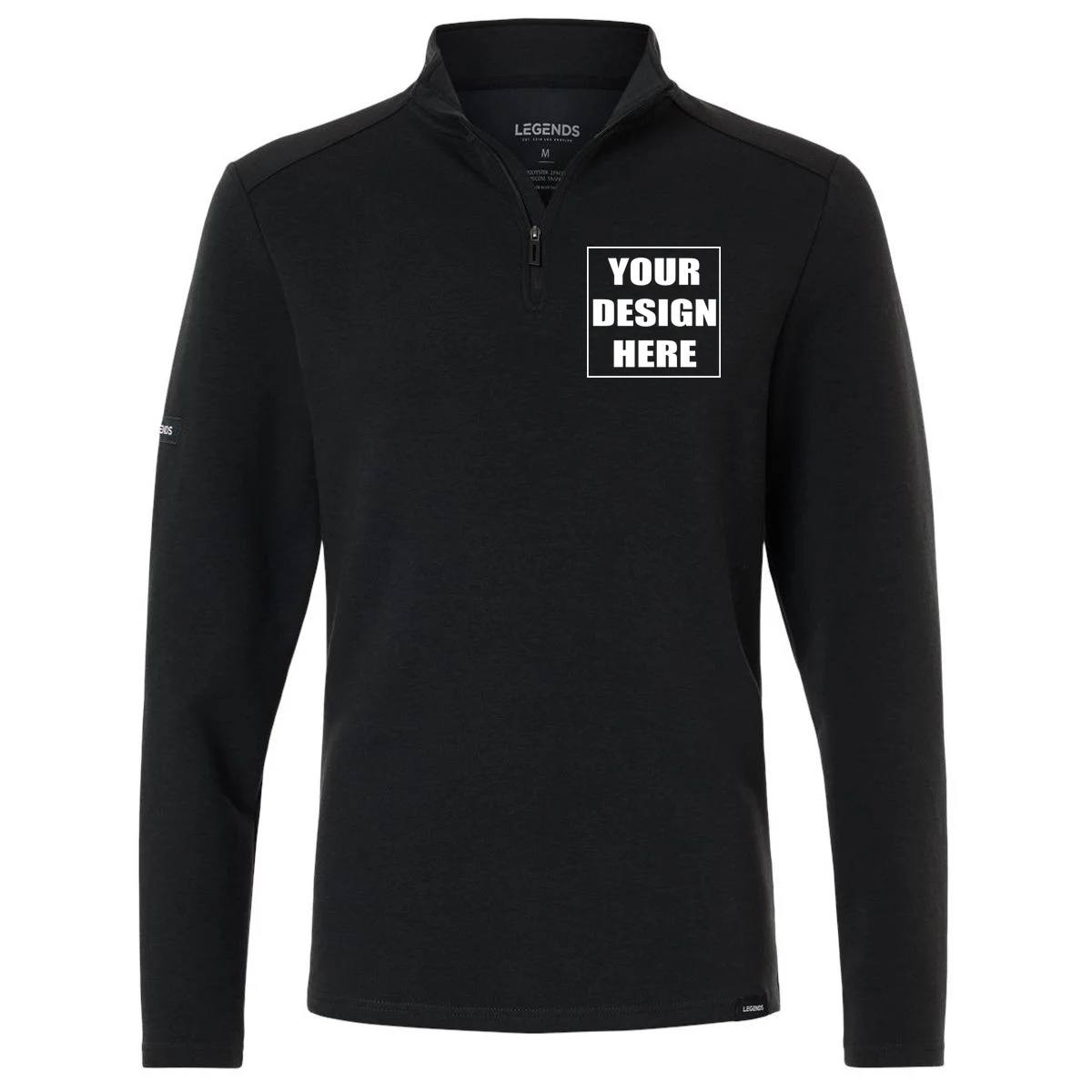 Create Your Own Custom Legends Men's Scuba Quarter-Zip Pullover - Front