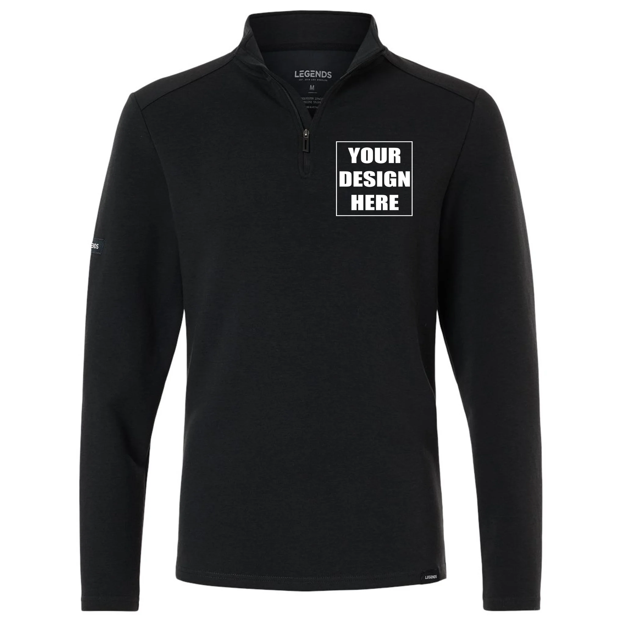 Create Your Own Custom Legends Men's Scuba Quarter-Zip Pullover Front