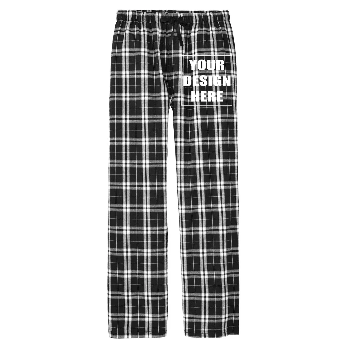 Create Your Own Custom Flannel Pajama Pants - Front