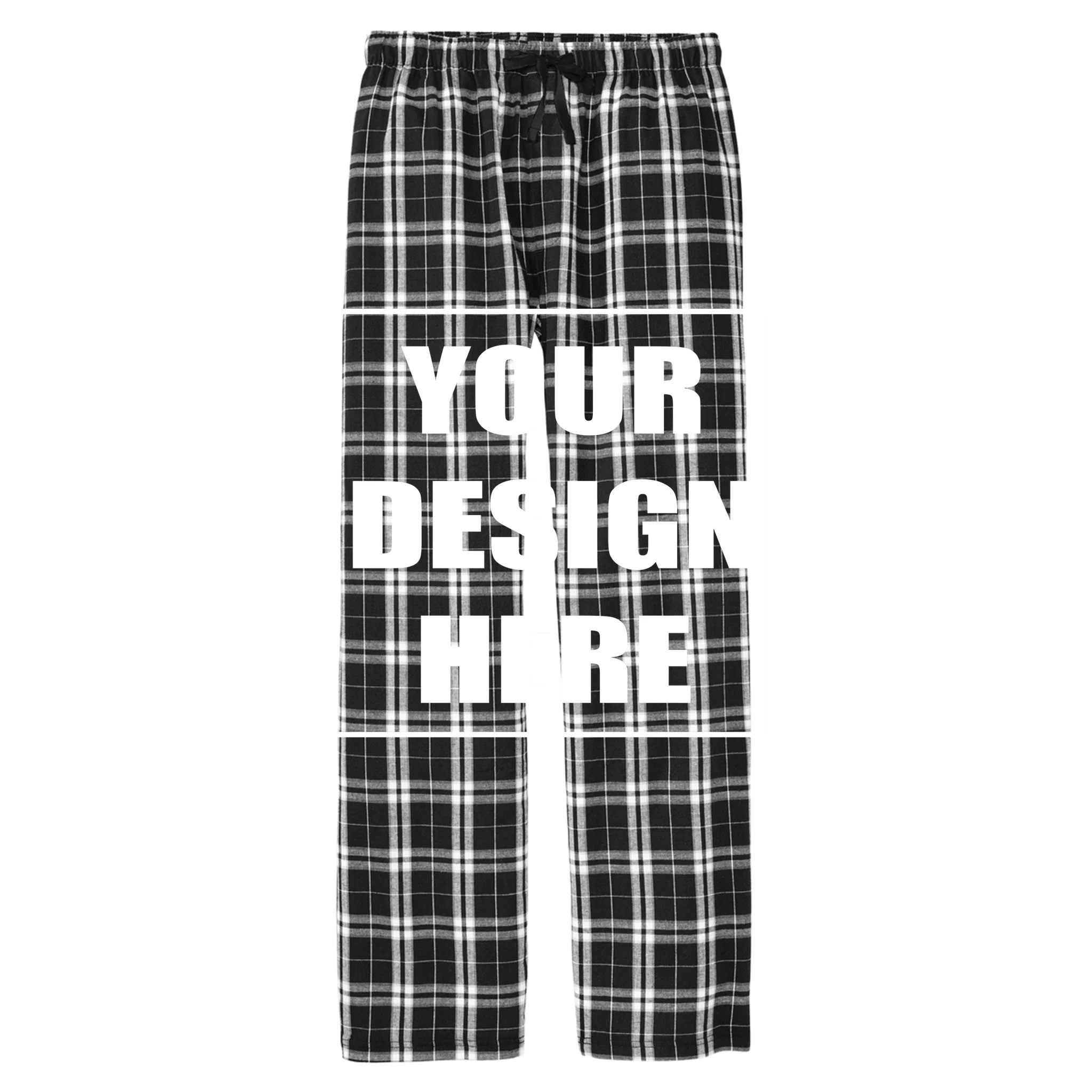Create Your Own Custom Flannel Pajama Pants - Front