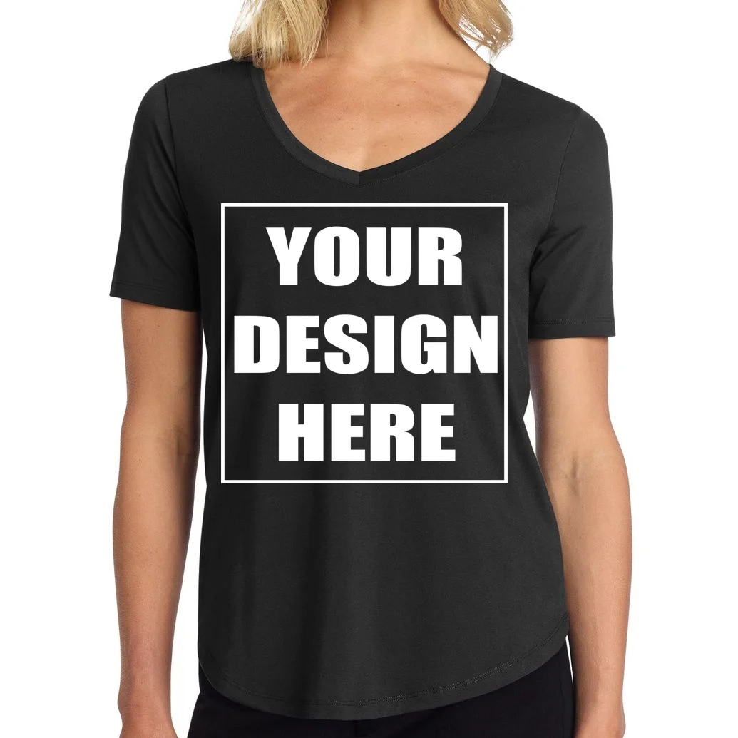 Create Your Own Custom Women's Stretch Jersey Relaxed Scoop T-Shirt - Front 1