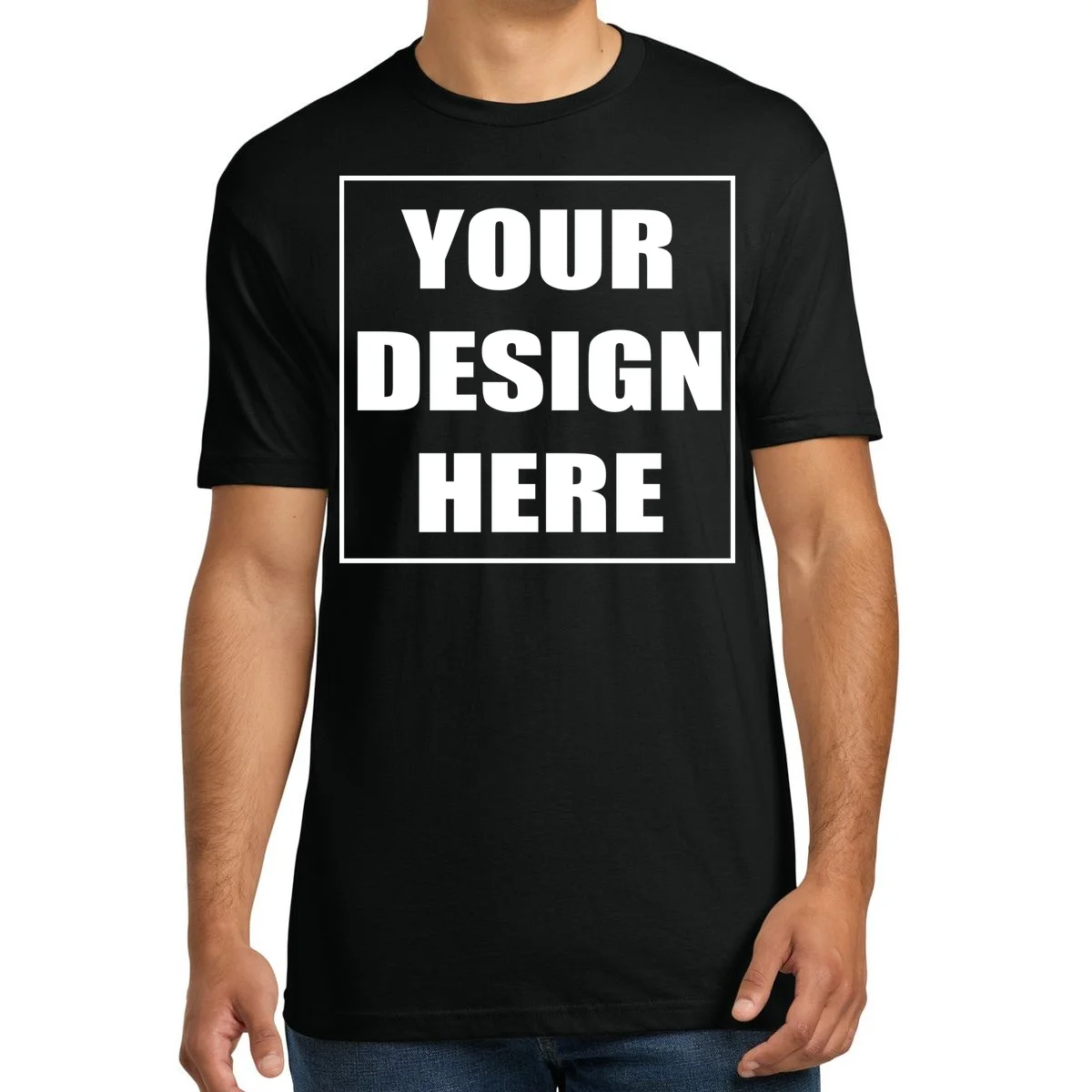 Create Your Own Custom Next Level Apparel Adult Cotton Tee. NL3600 - Front 1