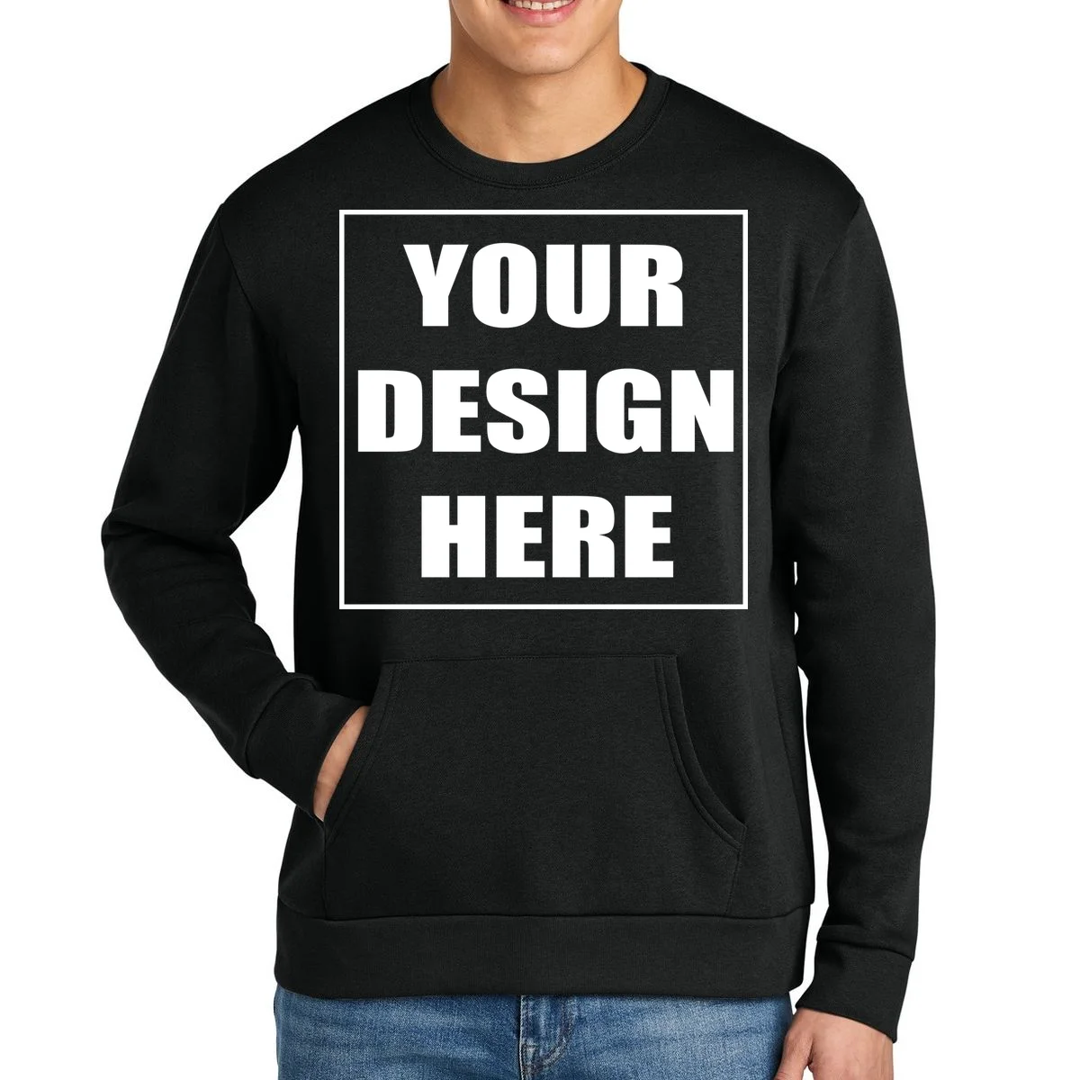 Create Your Own Custom Santa Barbara Pocket Sweatshirt - Front 1