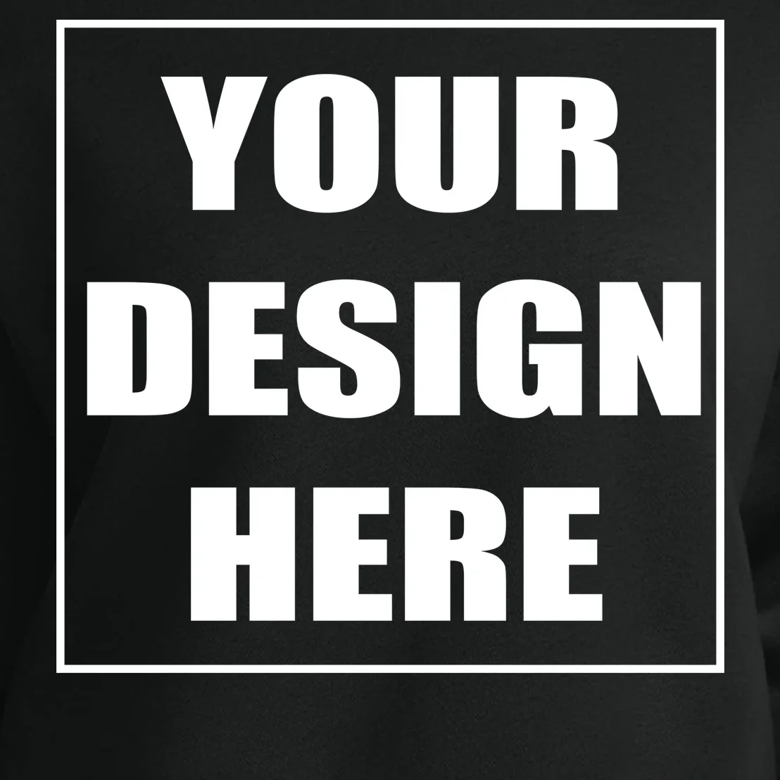 Create Your Own Custom Women's Heavyweight Sweatshirt - Front - Close-up