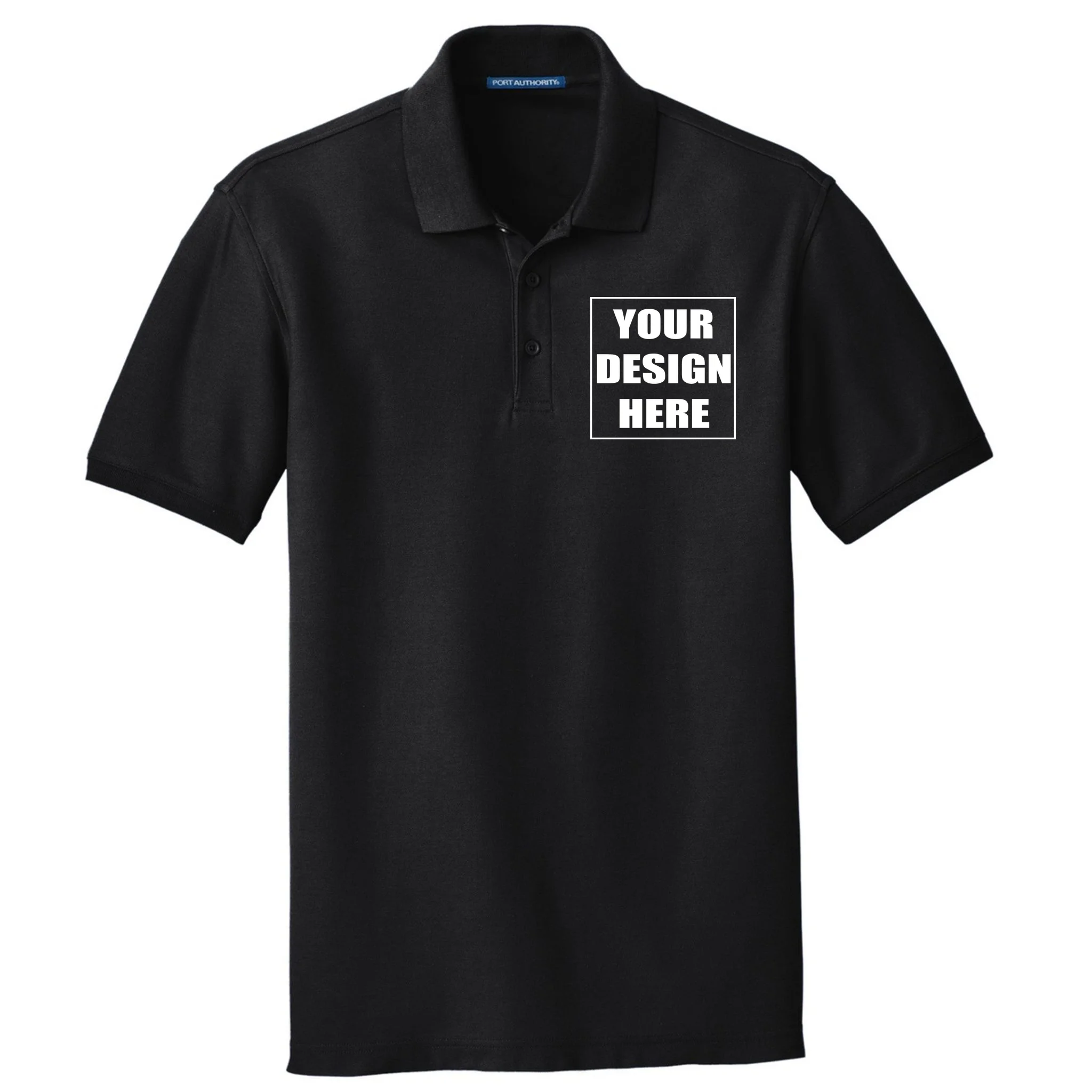 Create Your Own Custom Port Authority Core Classic Pique Polo. K100 - Front