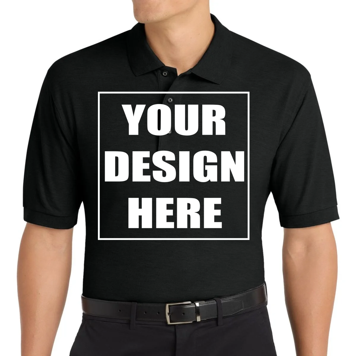 Create Your Own Custom Port Authority Silk Touch Polo - Front 1