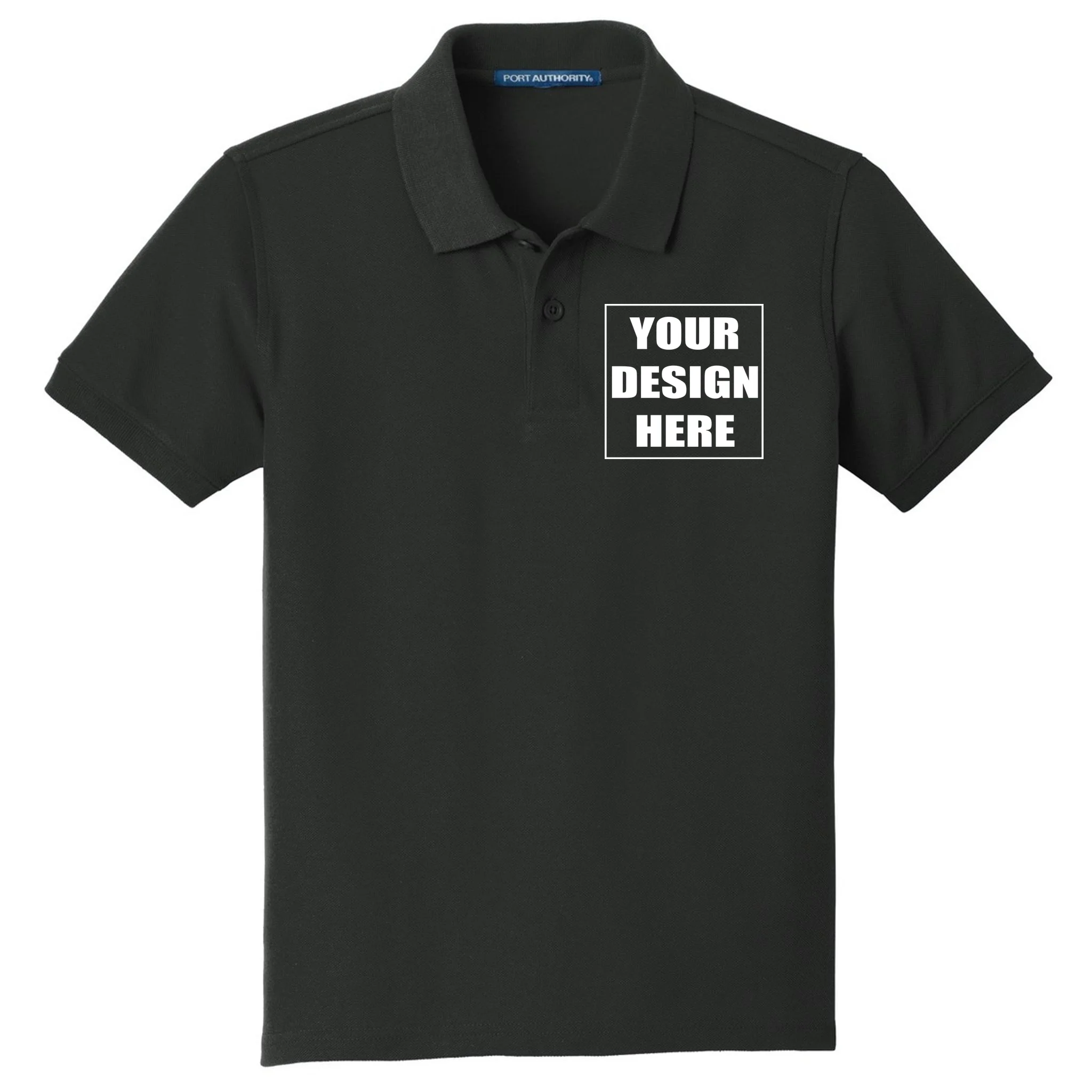 Create Your Own Custom Youth Core Classic Pique Polo - Front