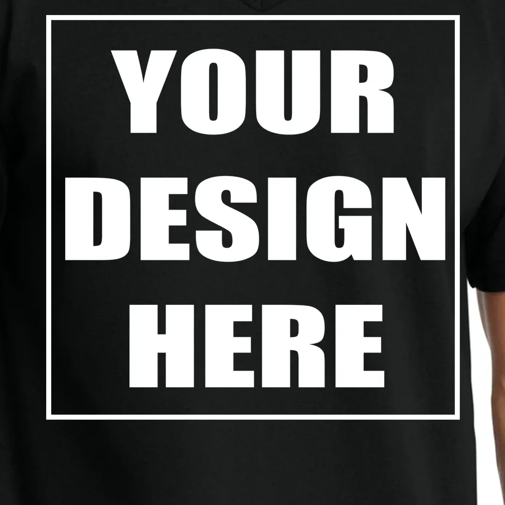 Create Your Own Custom Men's V-Neck T-Shirt - Front - Close-up