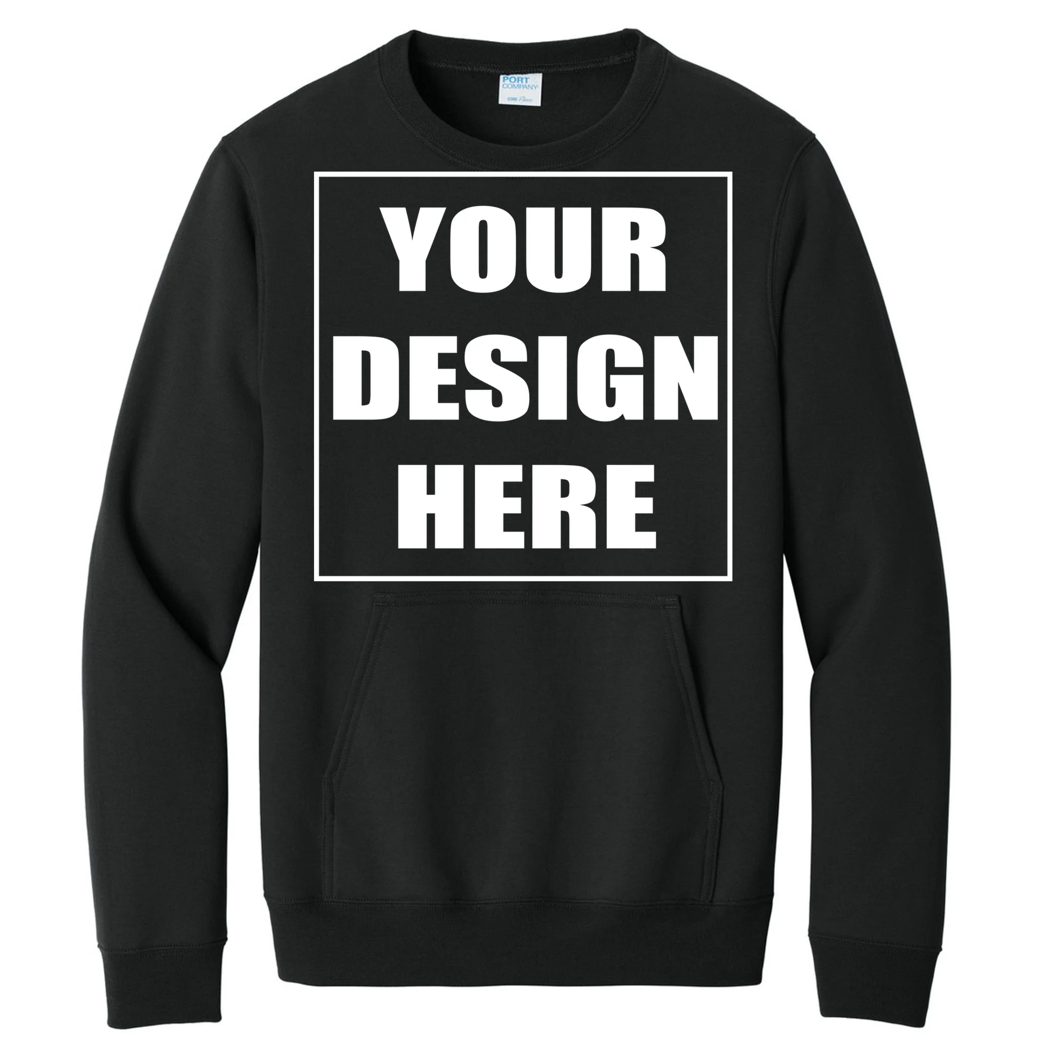 Create Your Own Custom Men's Fleece Pocket Sweatshirt - Front