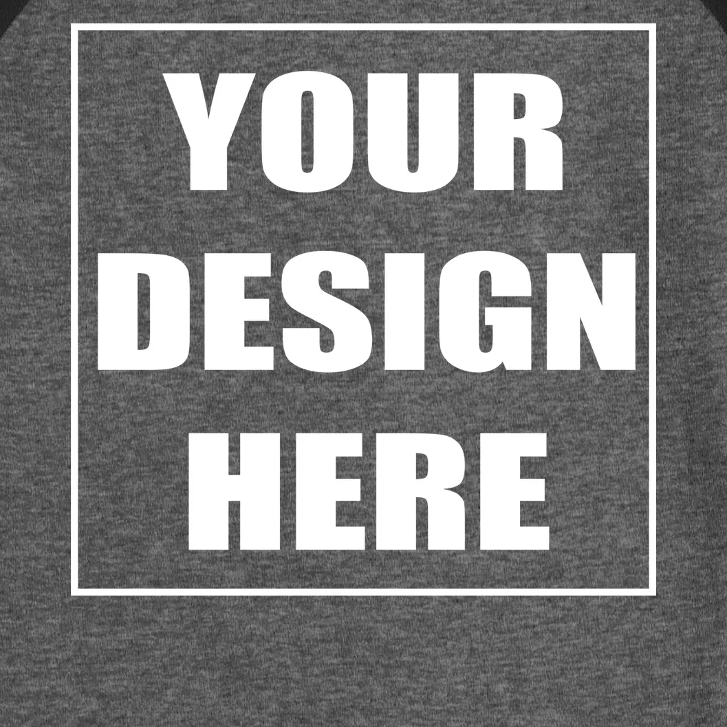Create Your Own Custom Men's Baseball Long Sleeve Shirt - Front - Close-up