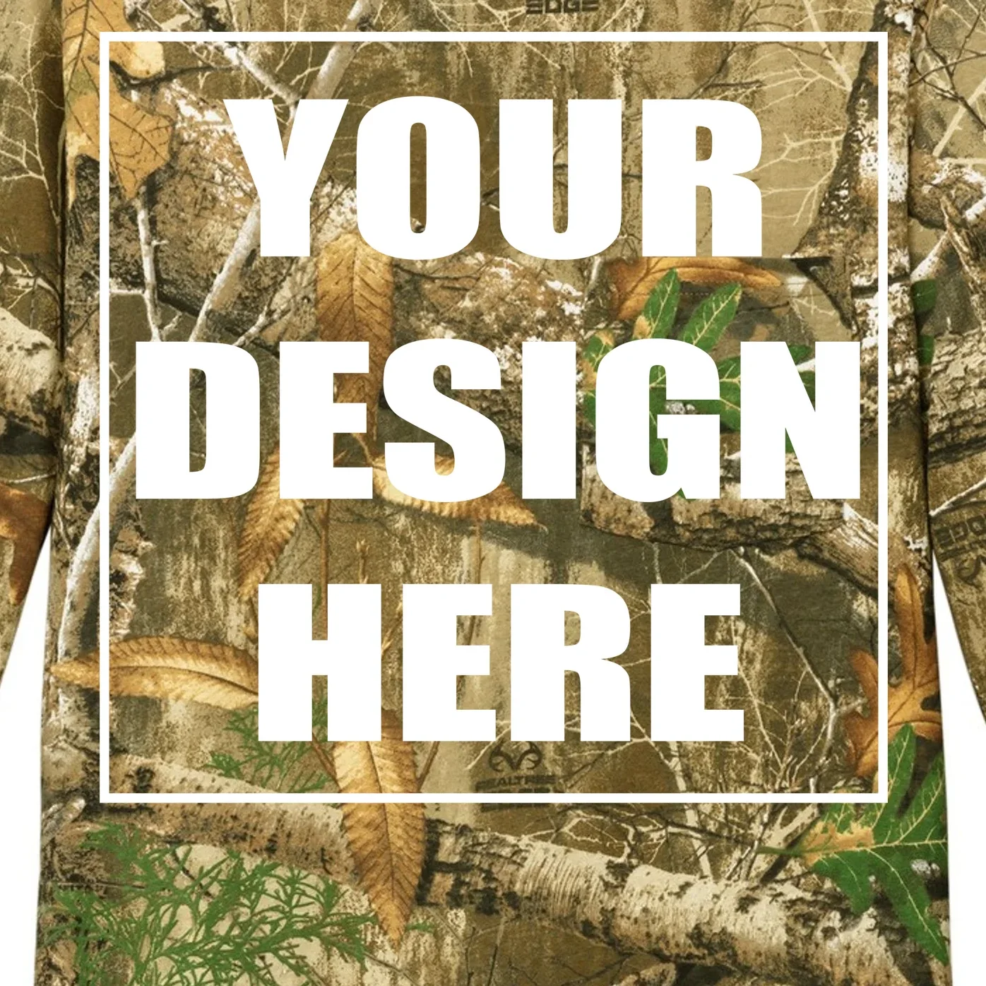 Create Your Own Custom Men's Pocket Long Sleeve Shirt - Front - Close-up
