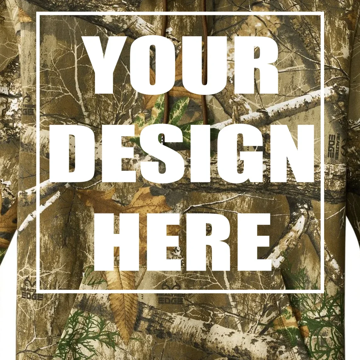 Create Your Own Custom Men's Pullover Hoodie - Front - Close-up