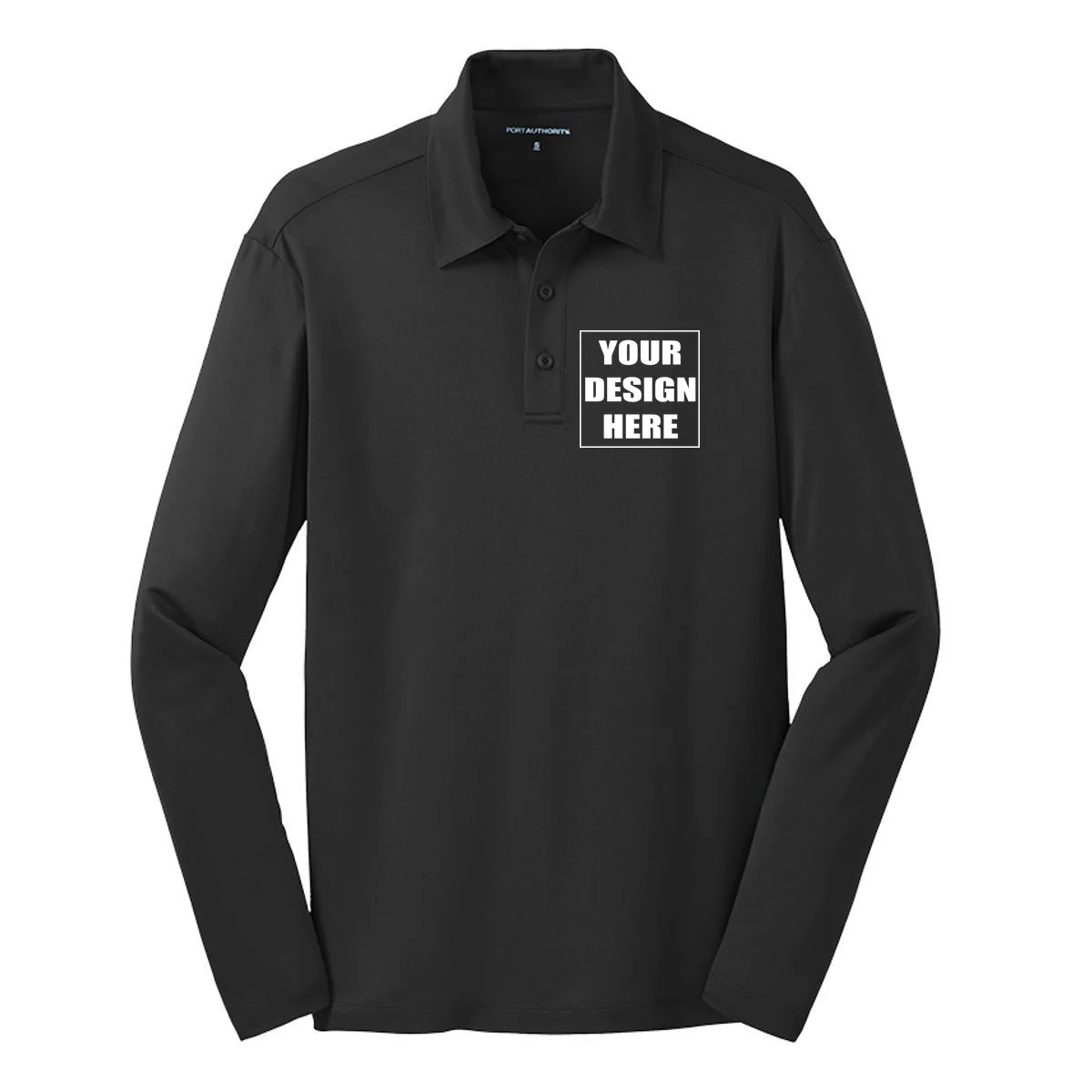 Create Your Own Custom Long Sleeve Polo - Front